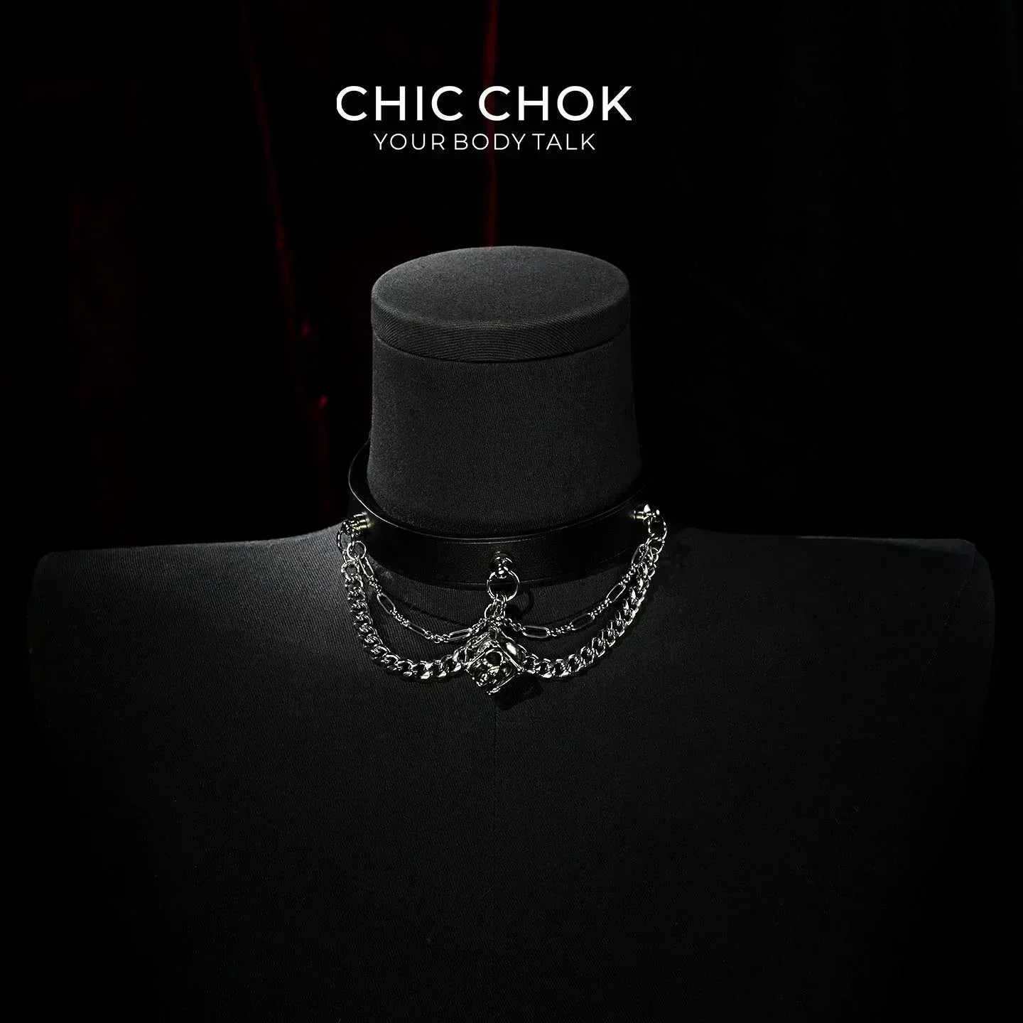 Rebel in Chains - CHICCHOK - Breathless, Choker, Necklace, skull