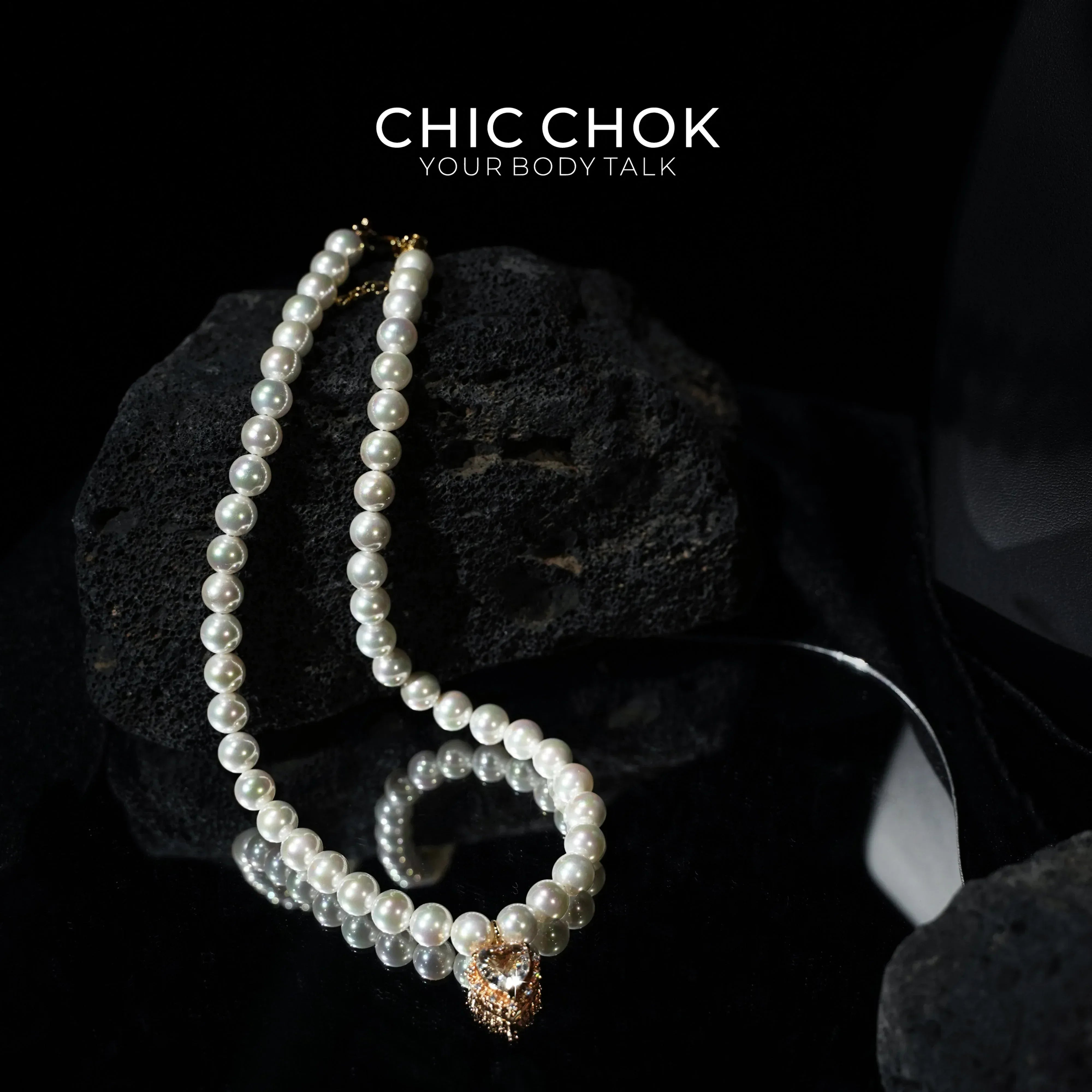 Tears of the Pearl Goddess - CHICCHOK - Choker, collar, Daily Wind - Choker