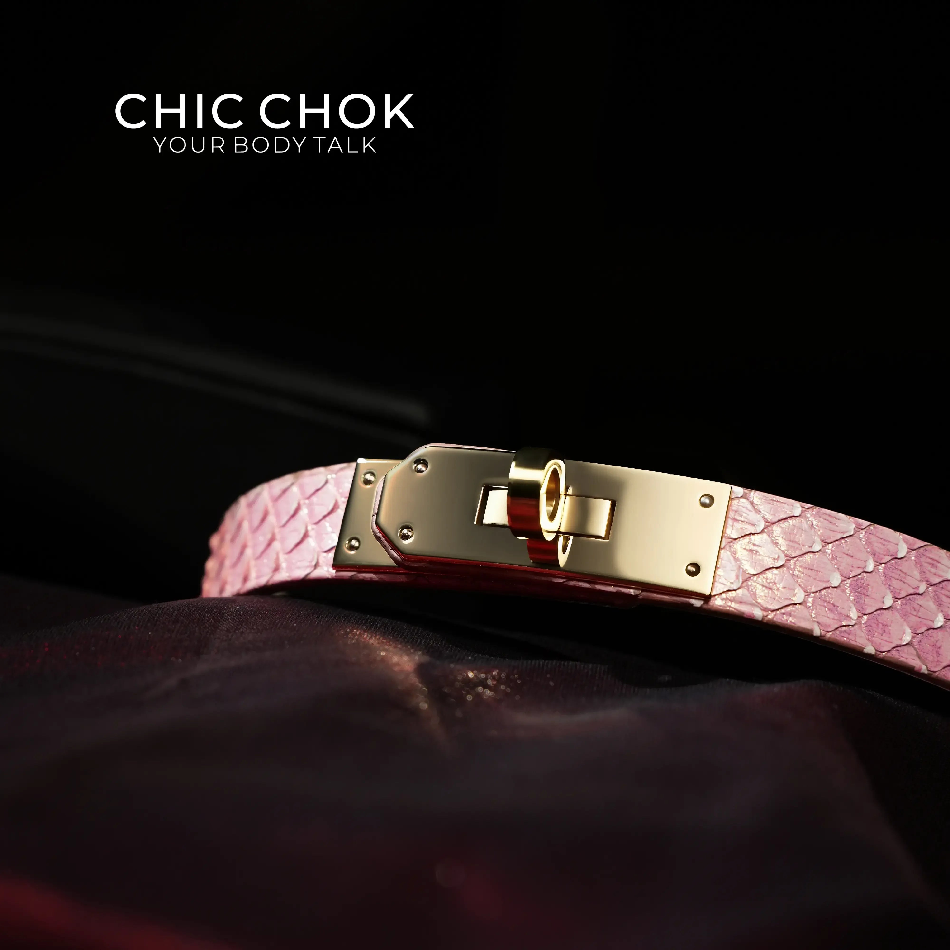 CHICCHOK - Kelly buckle Dimple Choker - CHICCHOK - Choker, collar - Choker