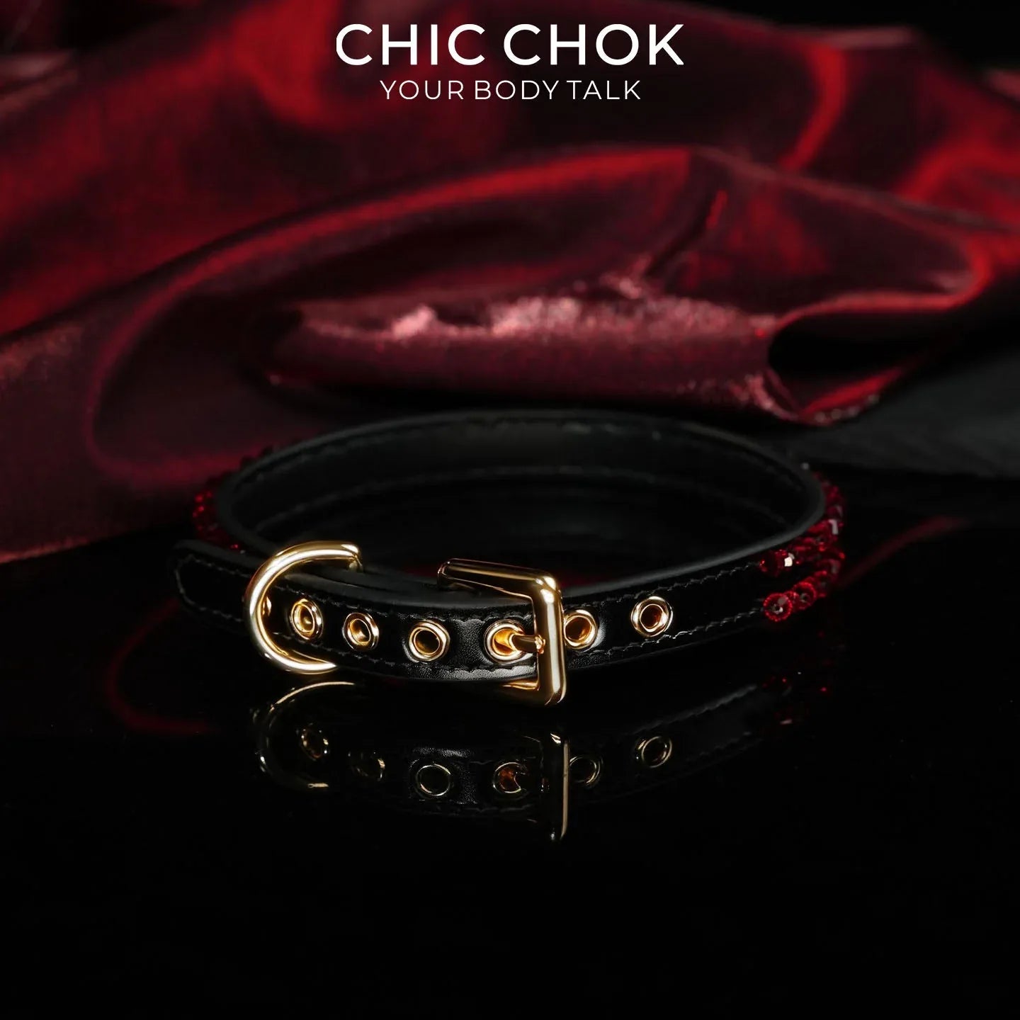 Crimson Bloodstone: Forbidden Choker - CHICCHOK - Choker, collar - Choker