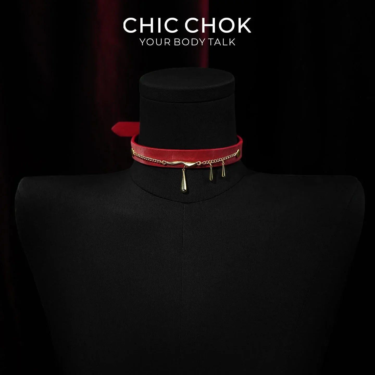 Crimson Drip - CHICCHOK - collar - Choker