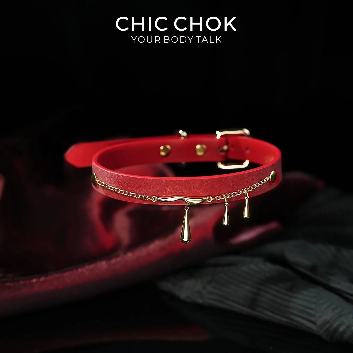 Crimson Drip - CHICCHOK - collar - Choker