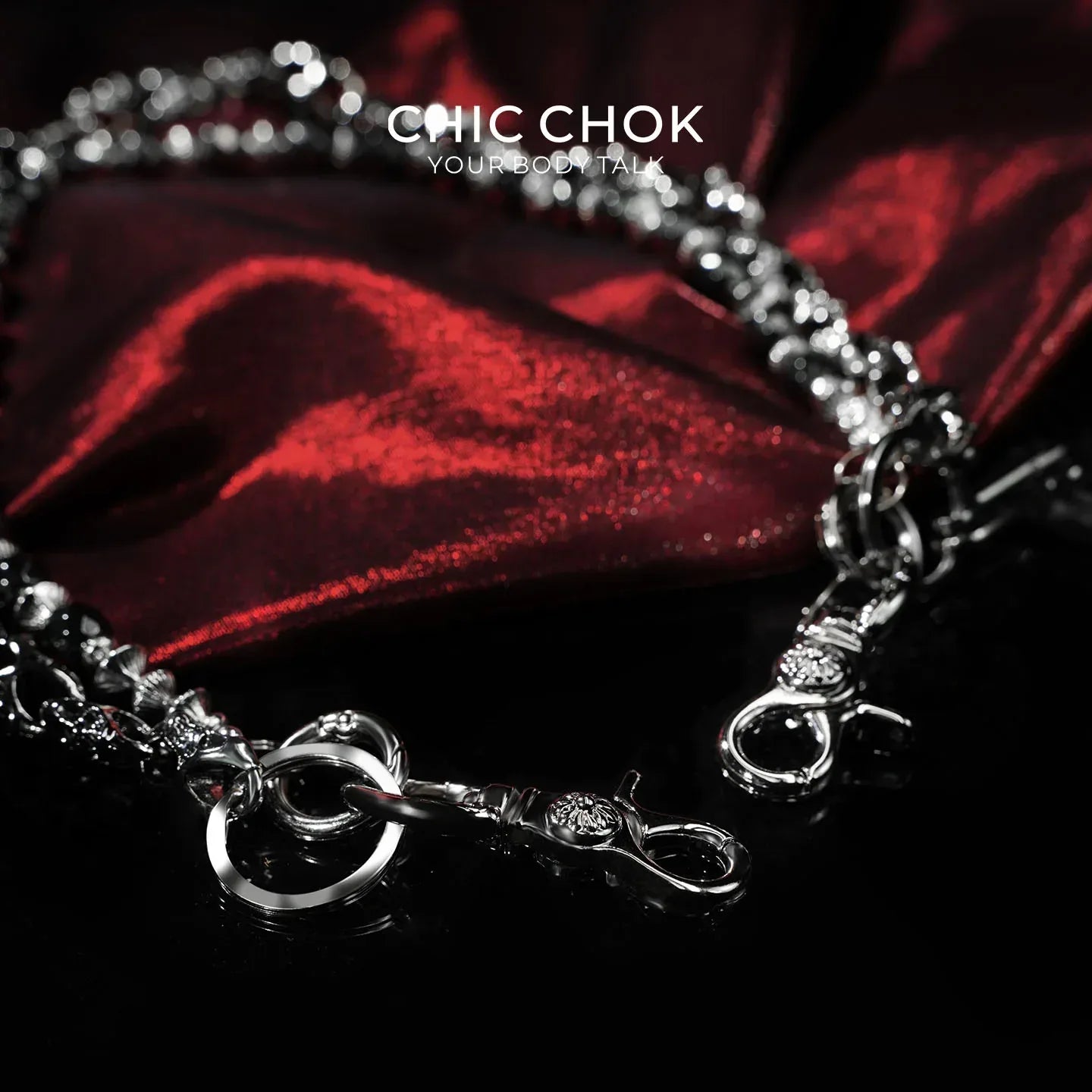 Edge Link Double-Layer Pants Chain - CHICCHOK - pants chain - Pants Chain