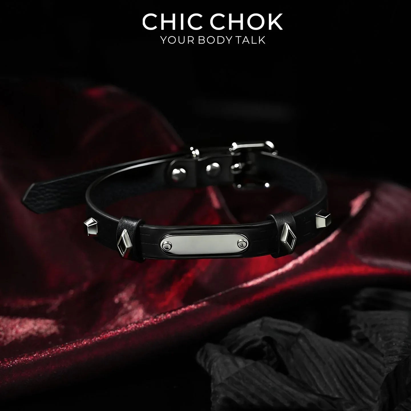 Obsidian Cipher: Dual-Layer Choker - CHICCHOK - Choker, collar -