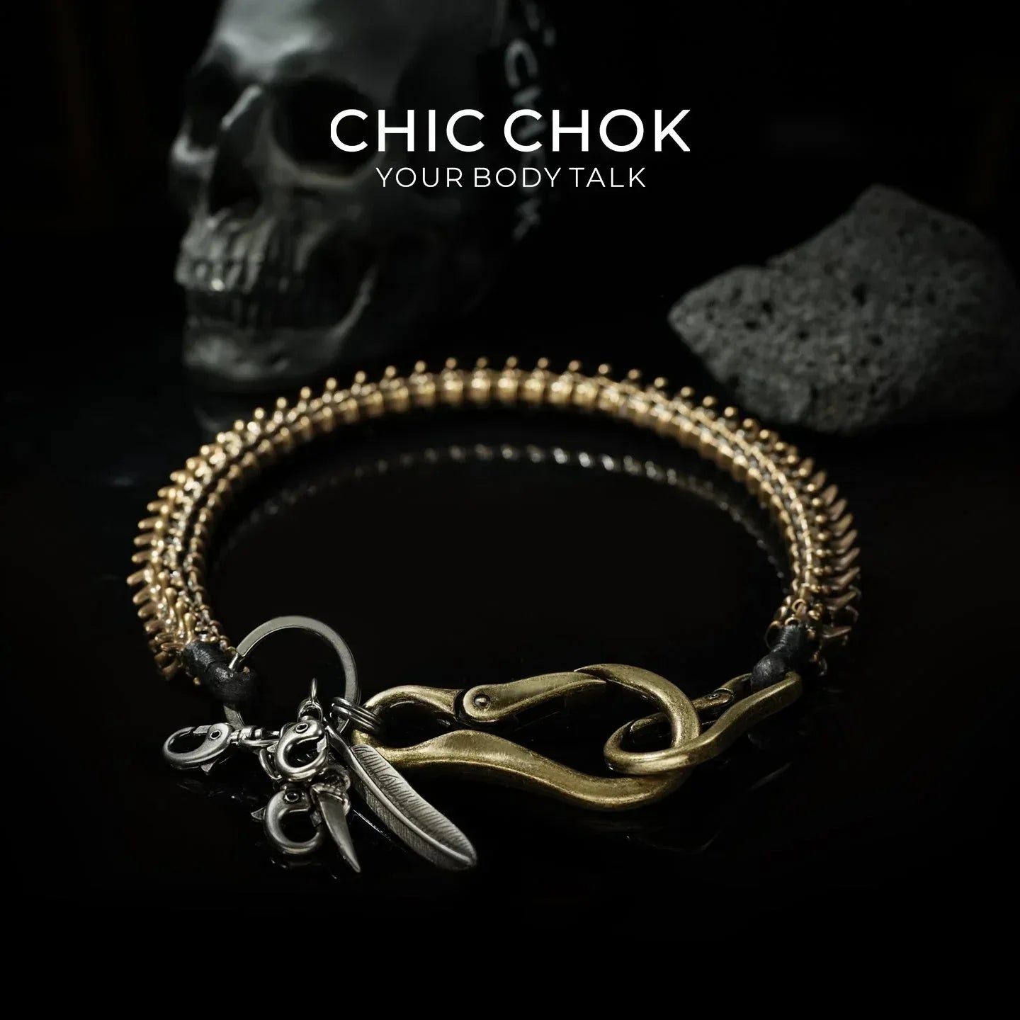 CHICCHOK Dragon Bone Pants Chain - CHICCHOK - -