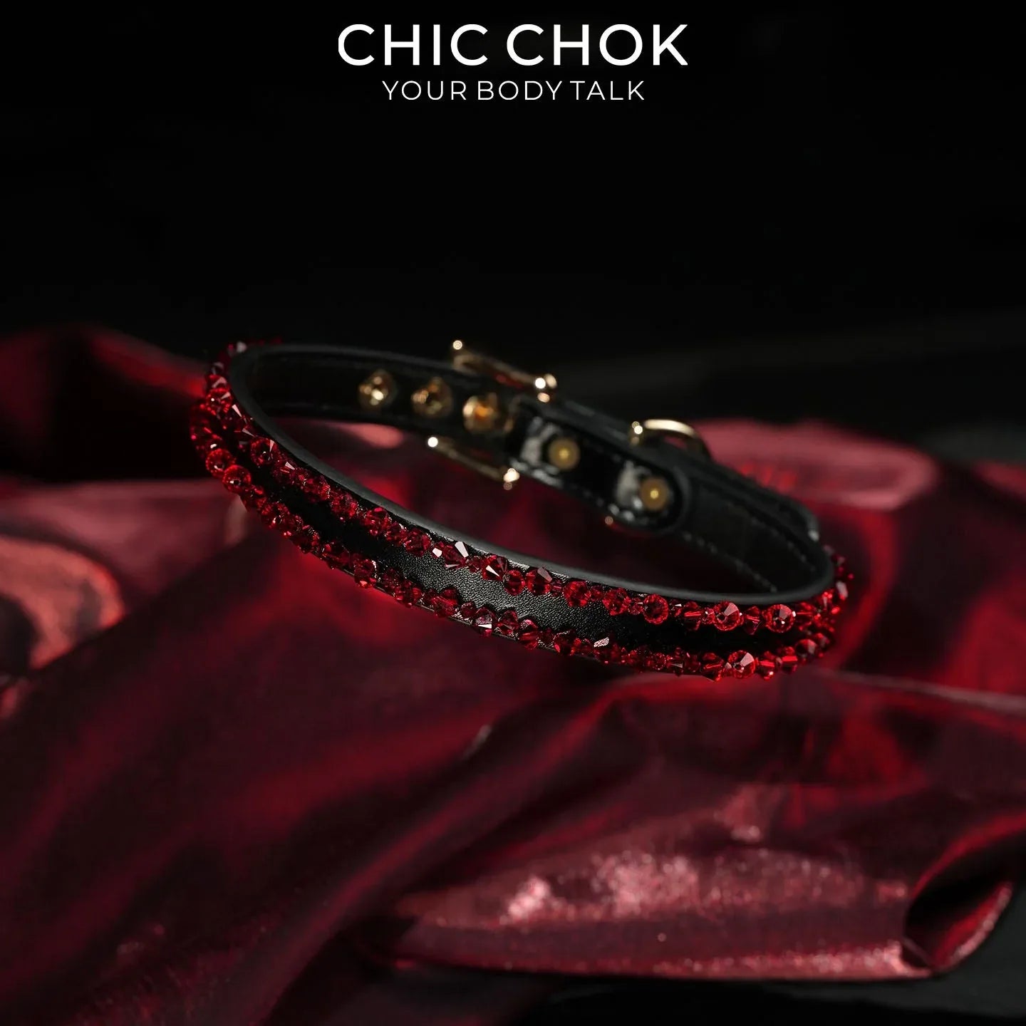 Crimson Bloodstone: Forbidden Choker - CHICCHOK - Choker, collar - Choker
