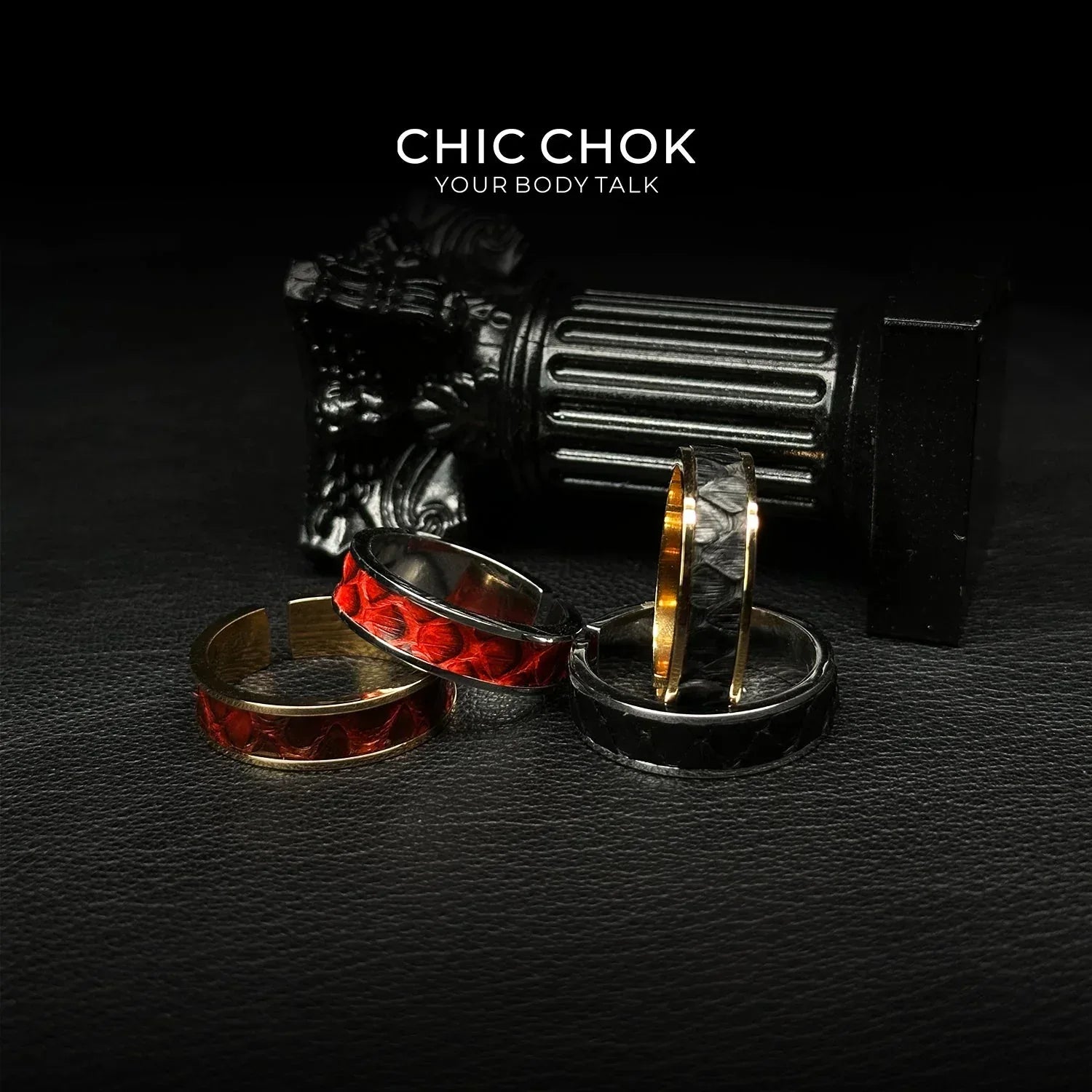 CHICCHOK Classic Open Ring Stainless Steel Subtle Stylish Adjustable Ring - CHICCHOK - Metallic Ring - Metallic Ring