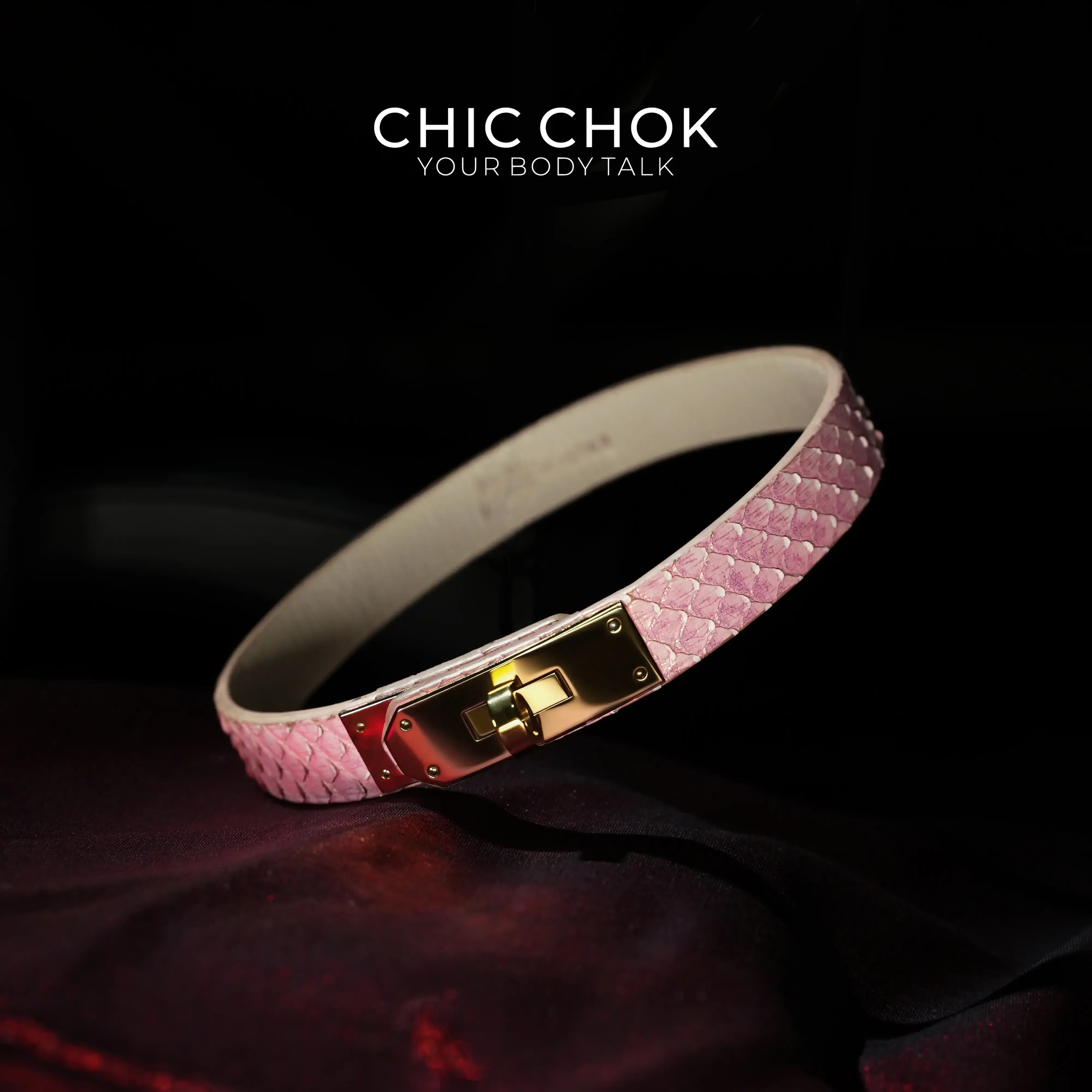 CHICCHOK - Kelly buckle Dimple Choker - CHICCHOK - Choker, collar - Choker