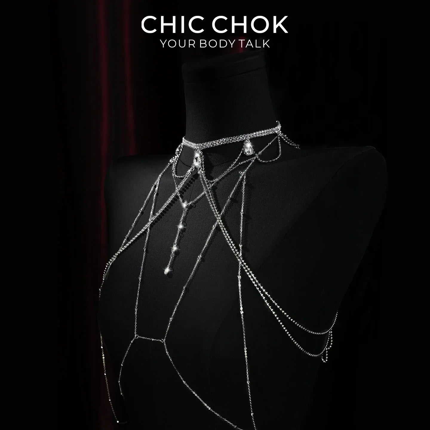 Gossamer Crystal - CHICCHOK - Body Chain - Body Chain