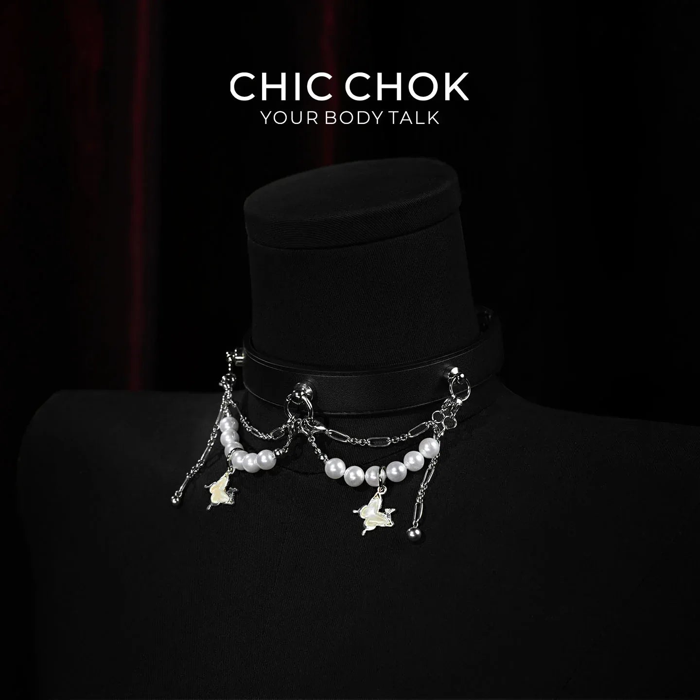 Midnight Butterfly - CHICCHOK - Breathless, Choker, collar, Necklace - Choker