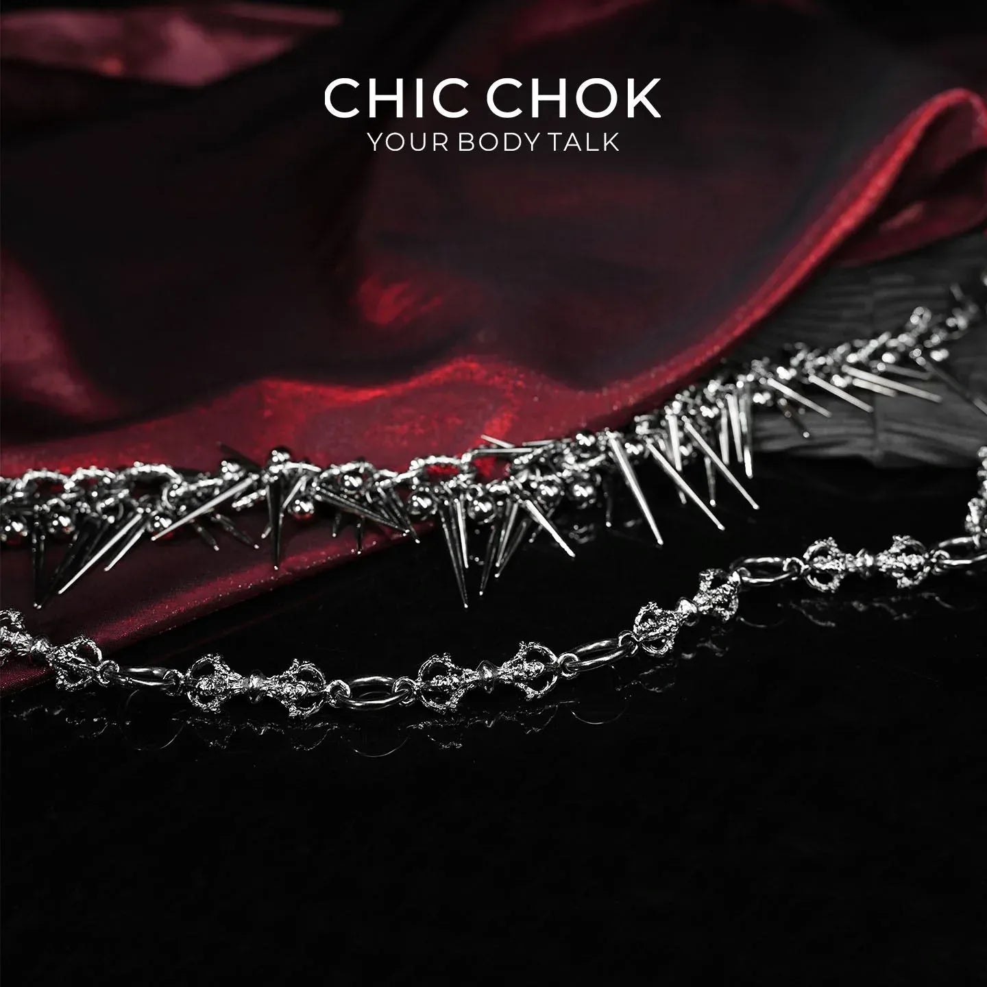 CHIC CHOK Handcrafted Metal Pants Chain - CHICCHOK - collar, pants chain - Choker