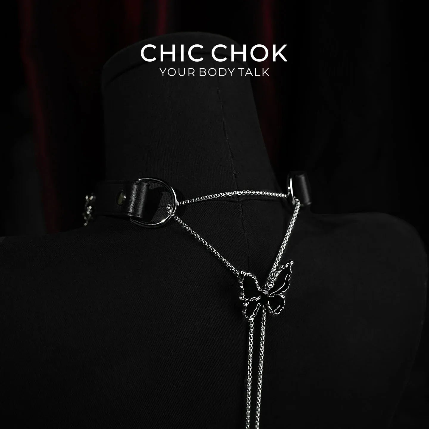 Midnight Butterfly - CHICCHOK - Breathless, Choker, collar, Necklace - Choker