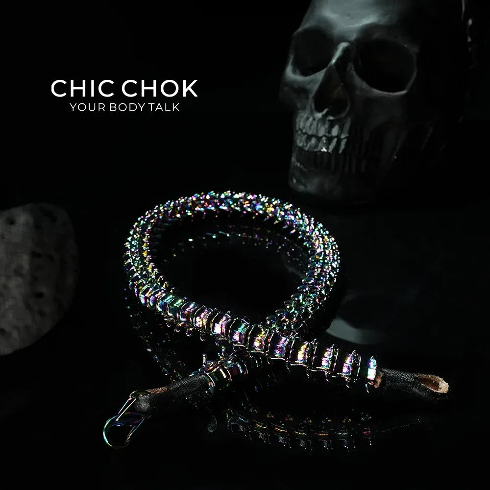 CHICCHOK Dragon Bone Choker – Dazzling Color - CHICCHOK - Choker, collar - Choker