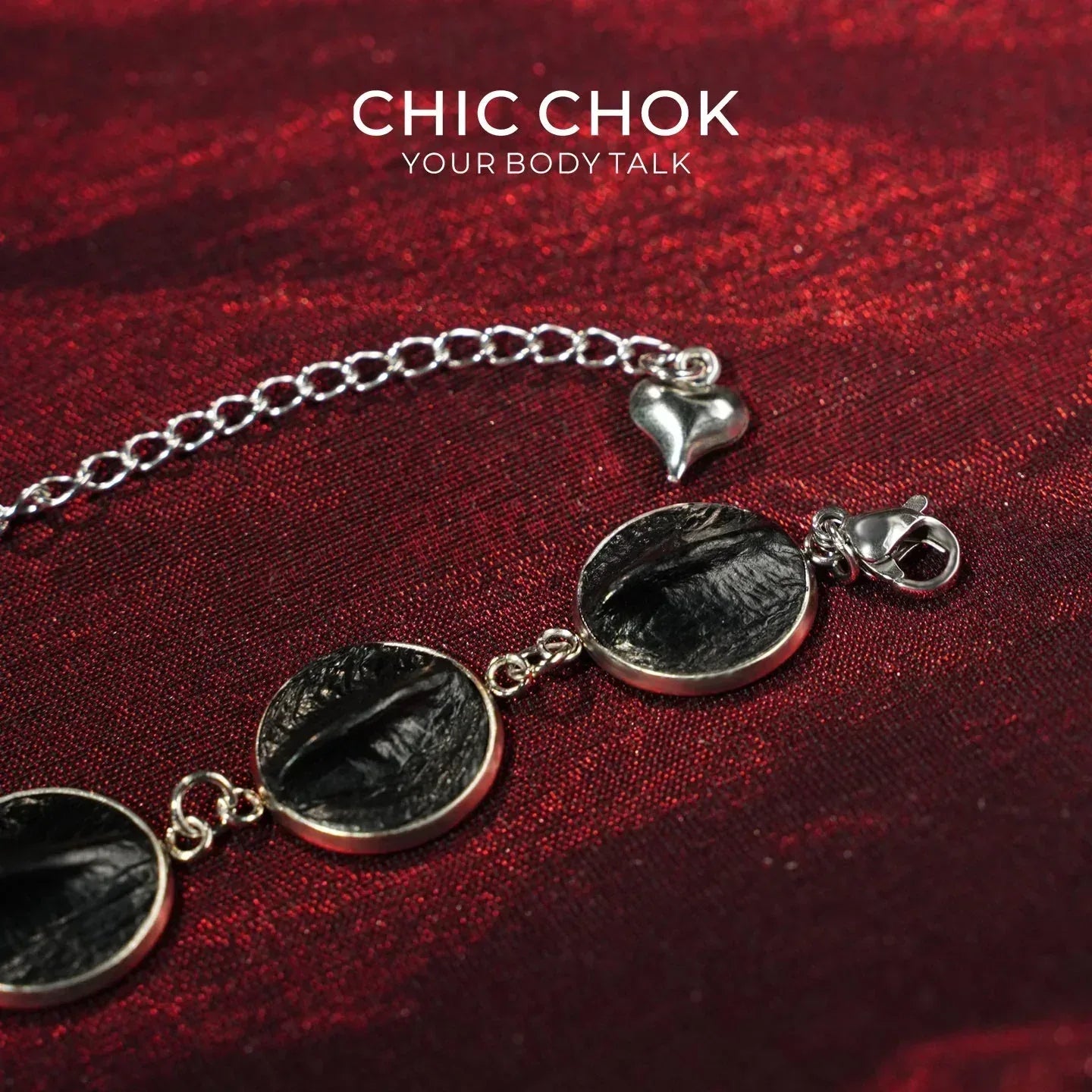 CHIC CHOK The Crocodile’s Stillness: Textured Scale Link Bracelet - CHICCHOK - - Bracelet