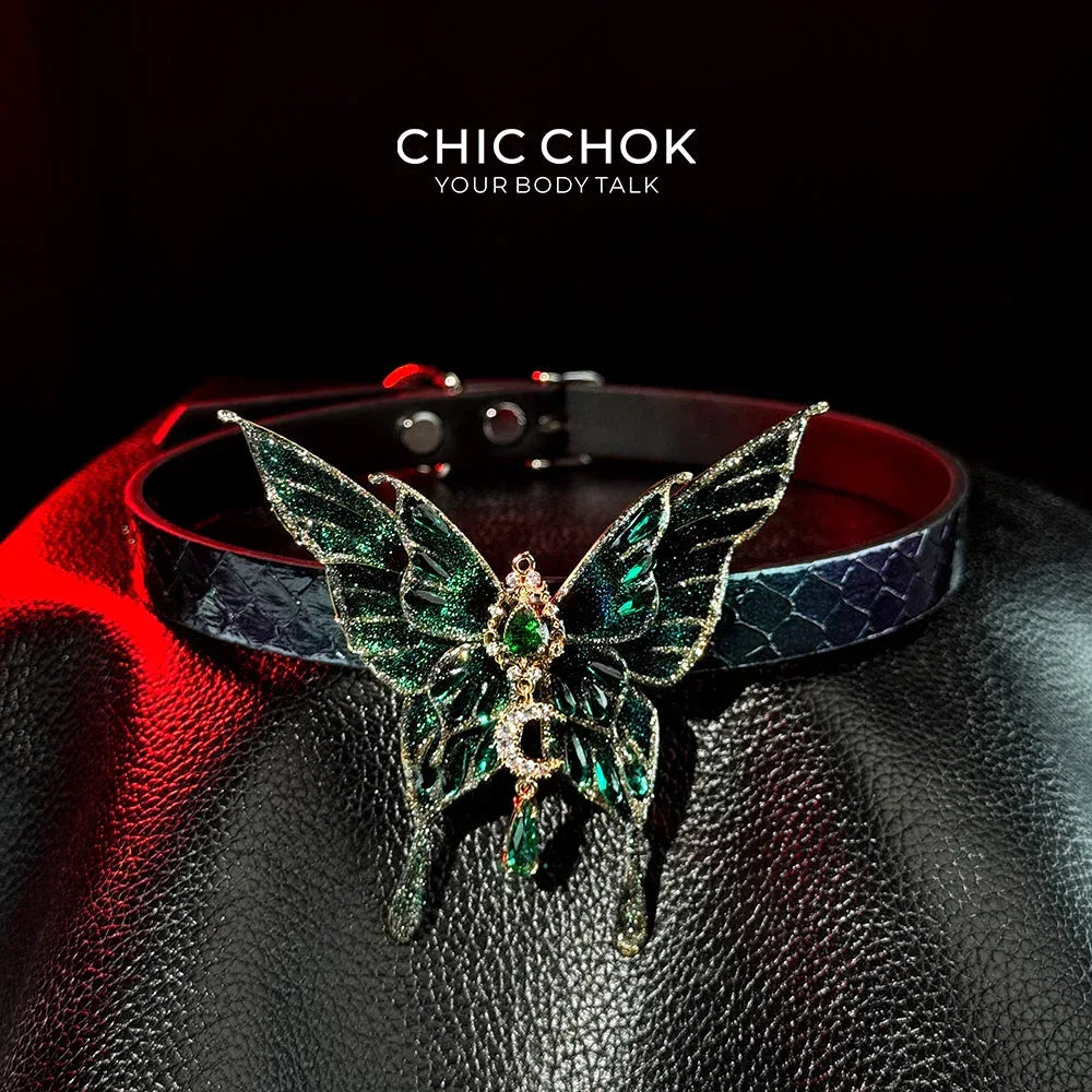 CHICCHOK Green Butterfly Fairy - Dancing Green Dream - CHICCHOK - Choker