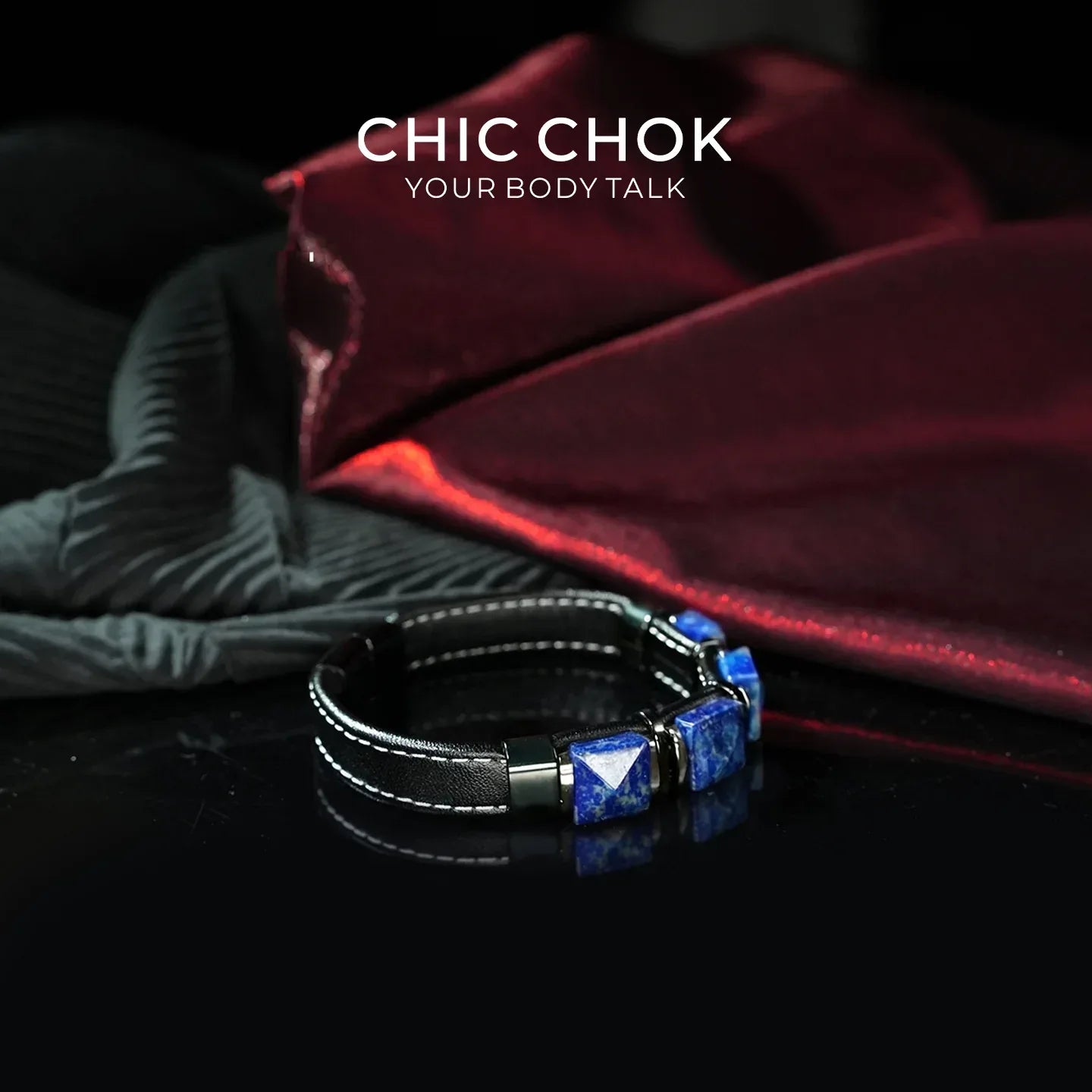 Blue Focus - CHICCHOK - Bracelet, Crystal Bracelet - Bracelet