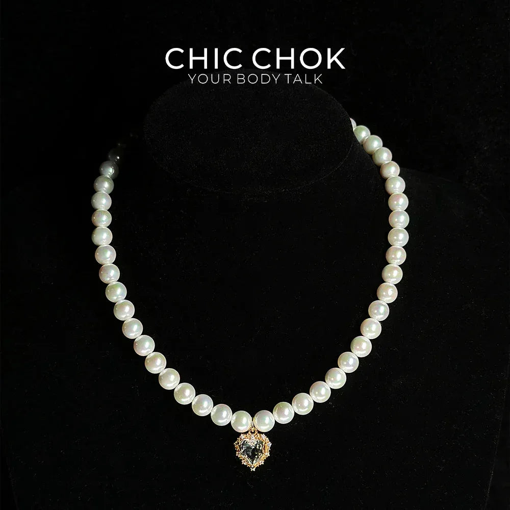 Tears of the Pearl Goddess - CHICCHOK - Choker, collar, Daily Wind - Choker