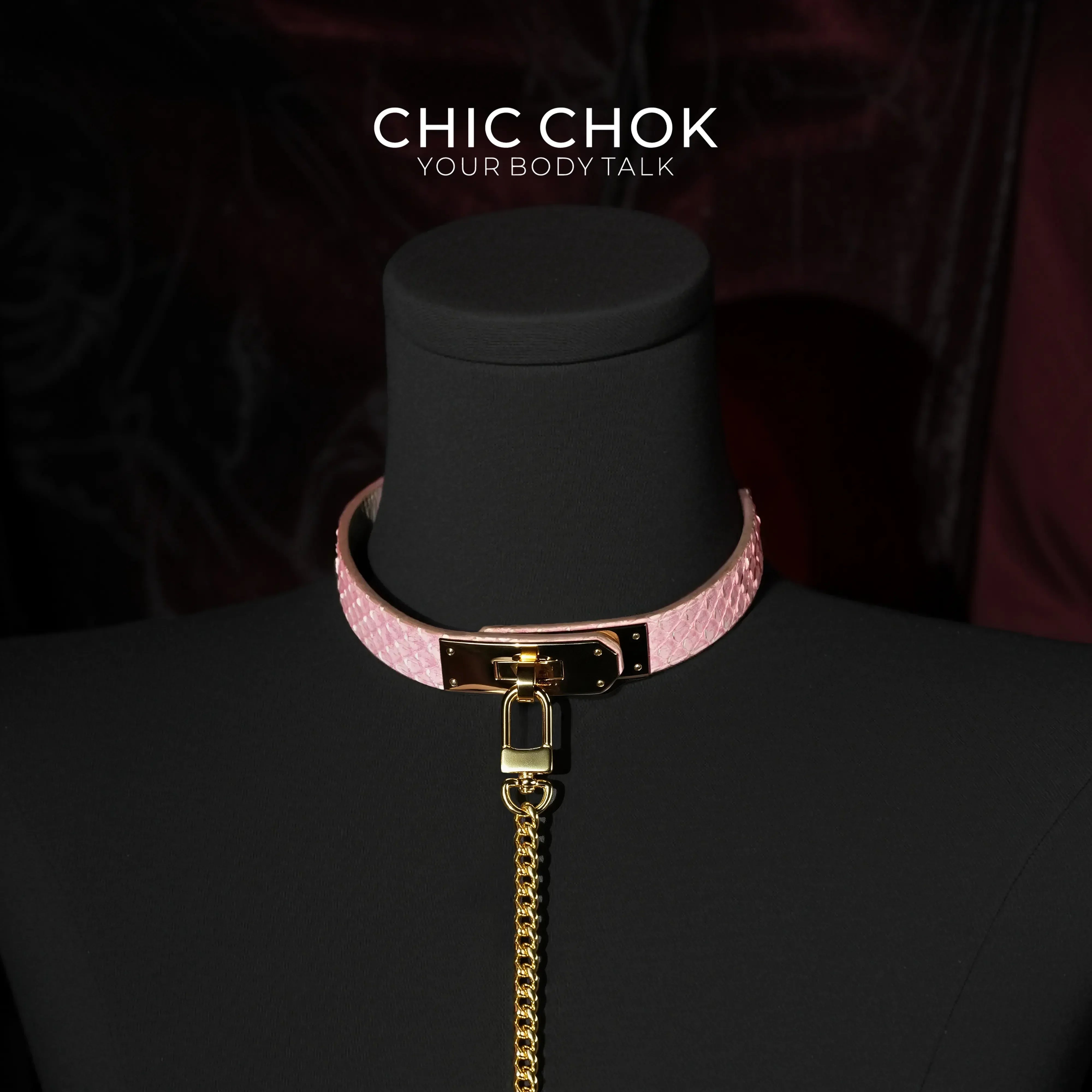 CHICCHOK - Kelly buckle Dimple Choker - CHICCHOK - Choker, collar - Choker