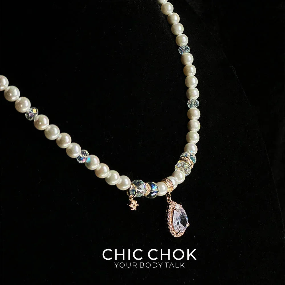 Tears of the Pearl Goddess - CHICCHOK - Choker, collar, Daily Wind - Choker