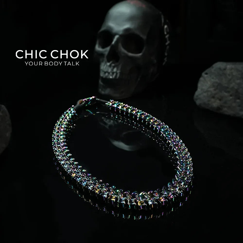 [CHICCHOK] Dragon Themed Choker - Bone Charm Elegance, A Fusion of Strength and Softness in a Choker Design Highlights(Dazzling Colors) - CHICCHOK - Choker