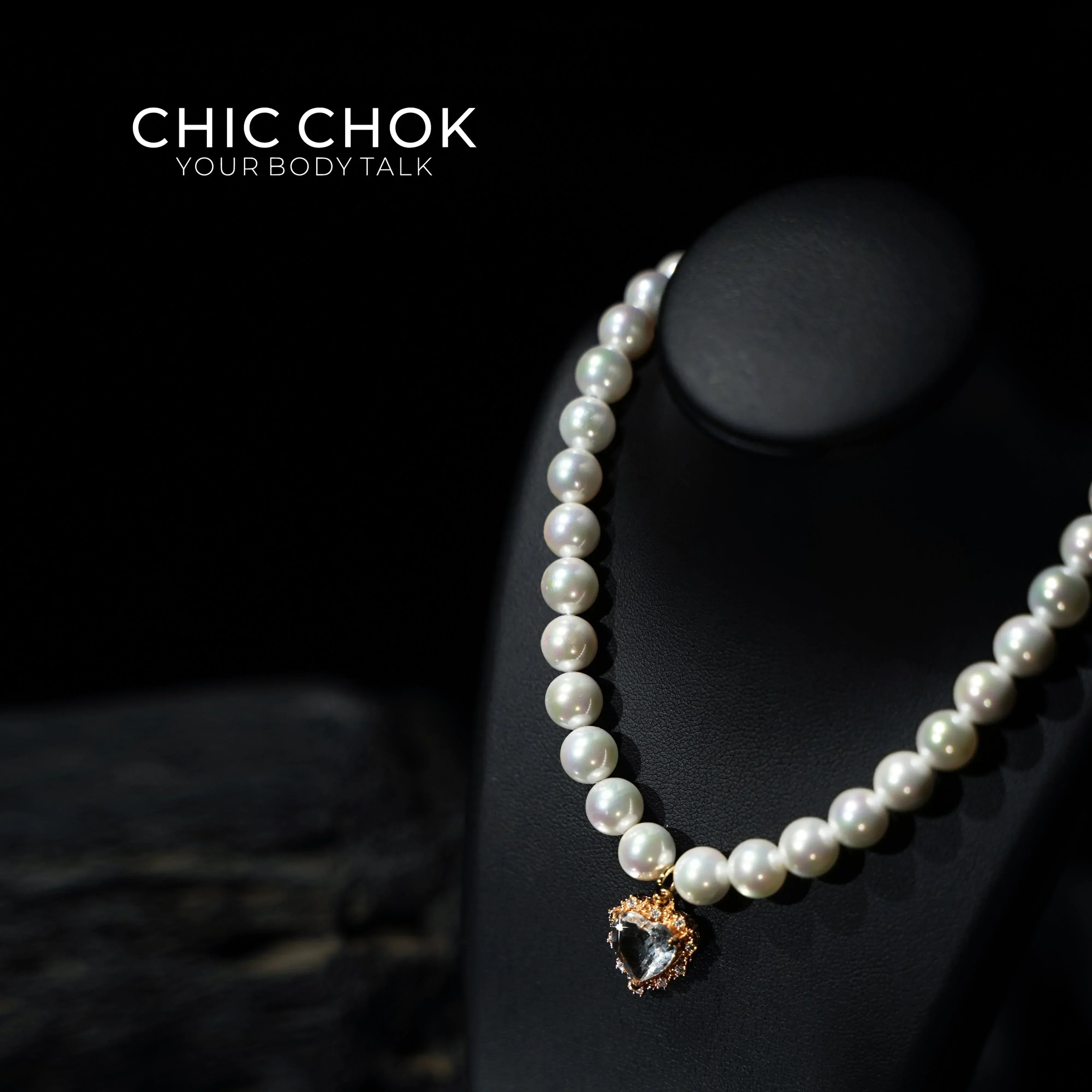 Tears of the Pearl Goddess - CHICCHOK - Choker, collar, Daily Wind - Choker