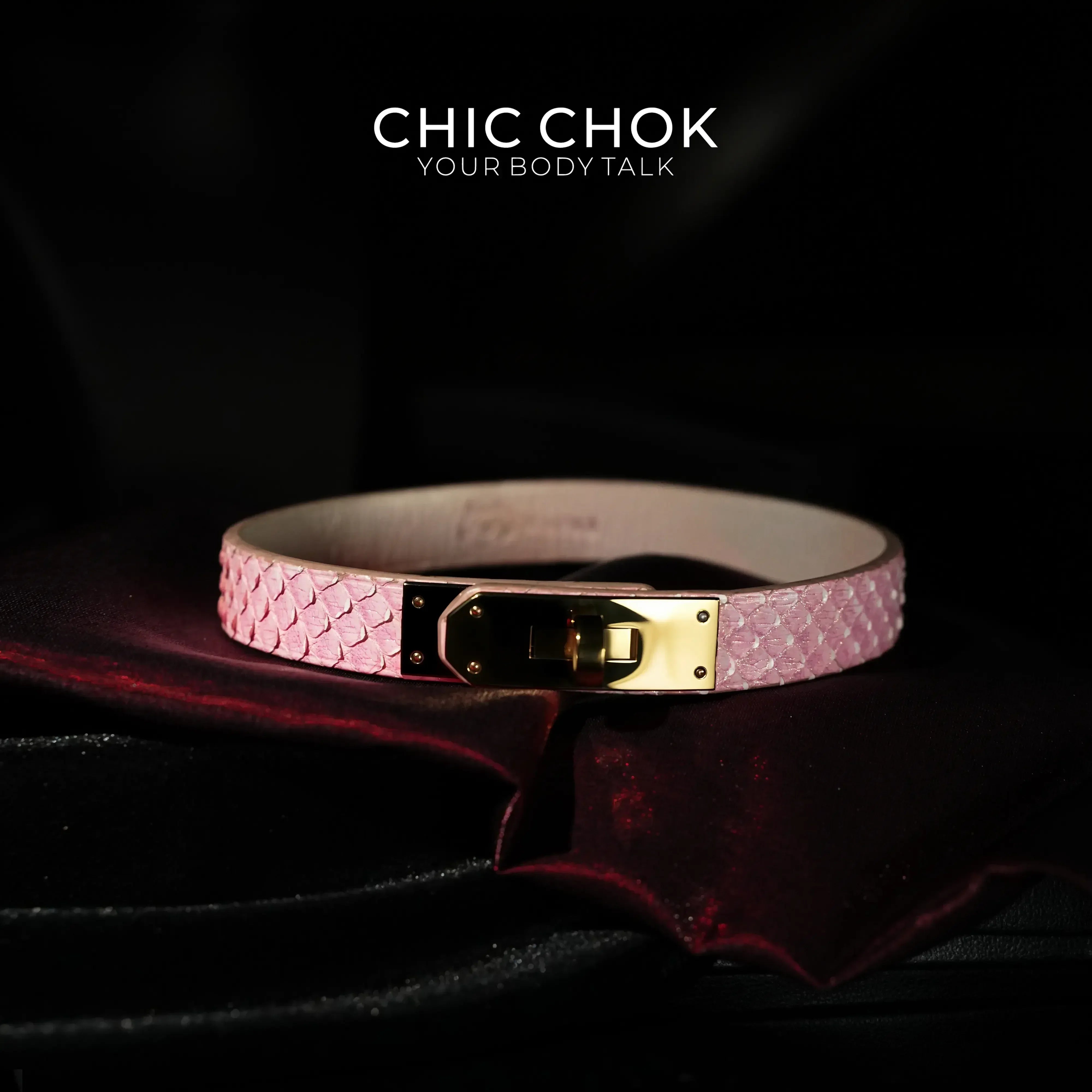 CHICCHOK - Kelly buckle Dimple Choker - CHICCHOK - Choker, collar - Choker