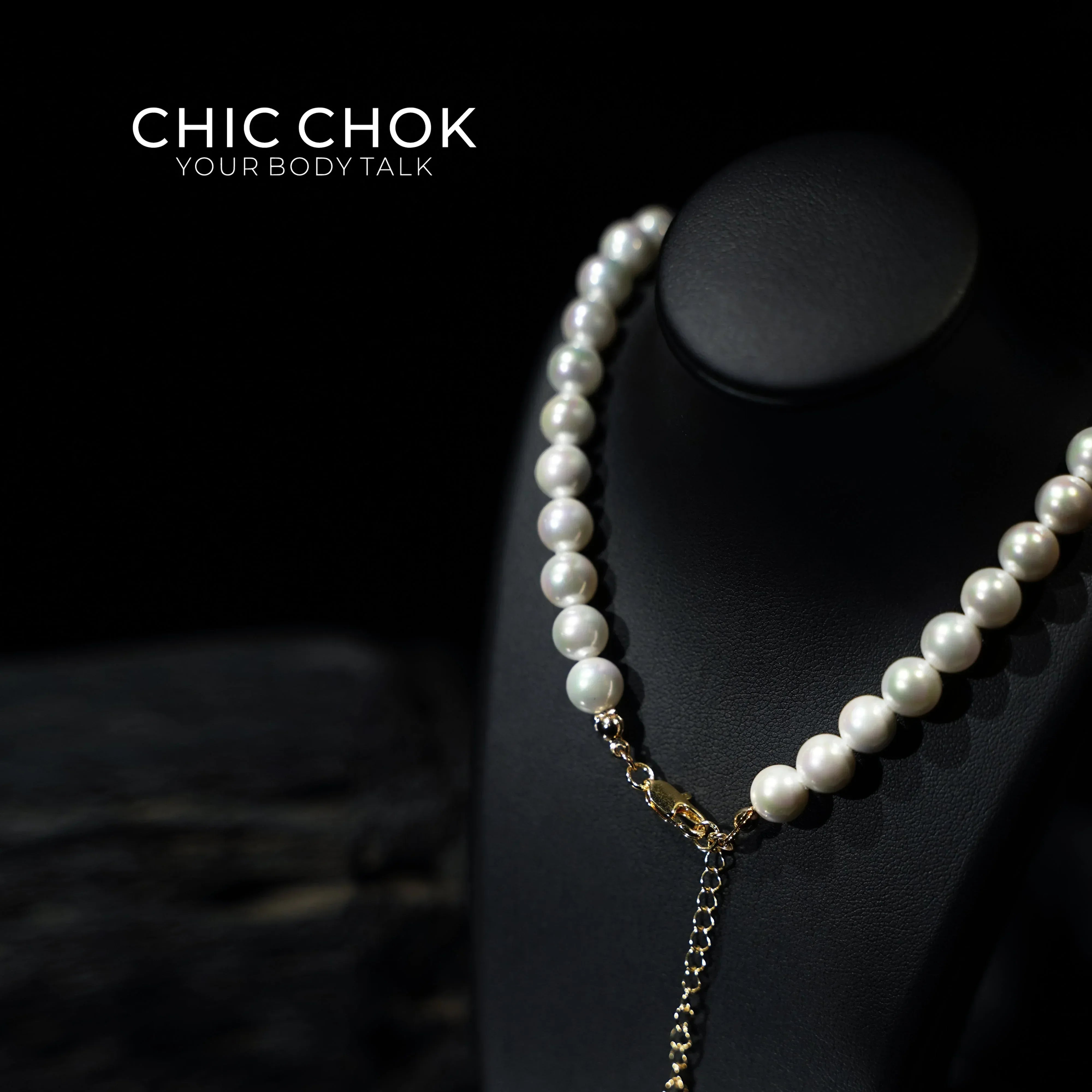 Tears of the Pearl Goddess - CHICCHOK - Choker, collar, Daily Wind - Choker