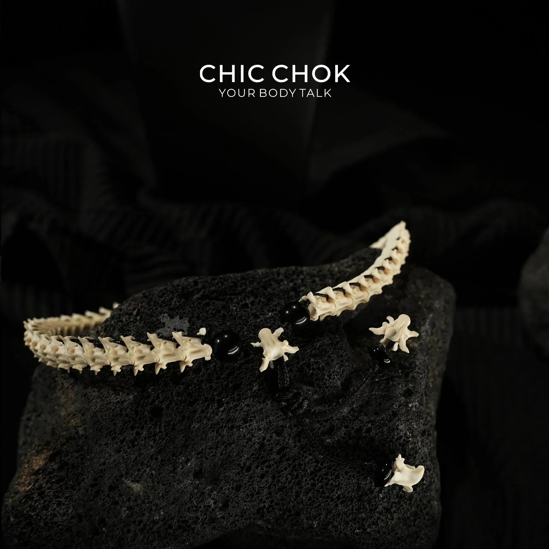 Bone Shadow Ink Thorn - CHICCHOK - - Bracelet