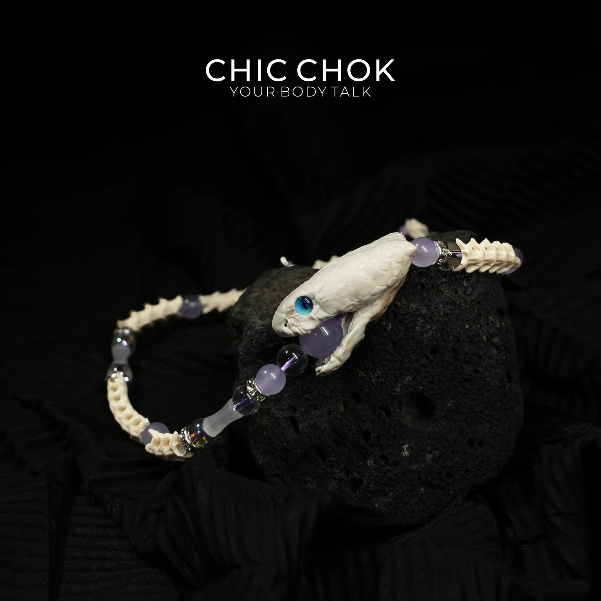 Violet Crown Serpent Bracelet - CHICCHOK - 
