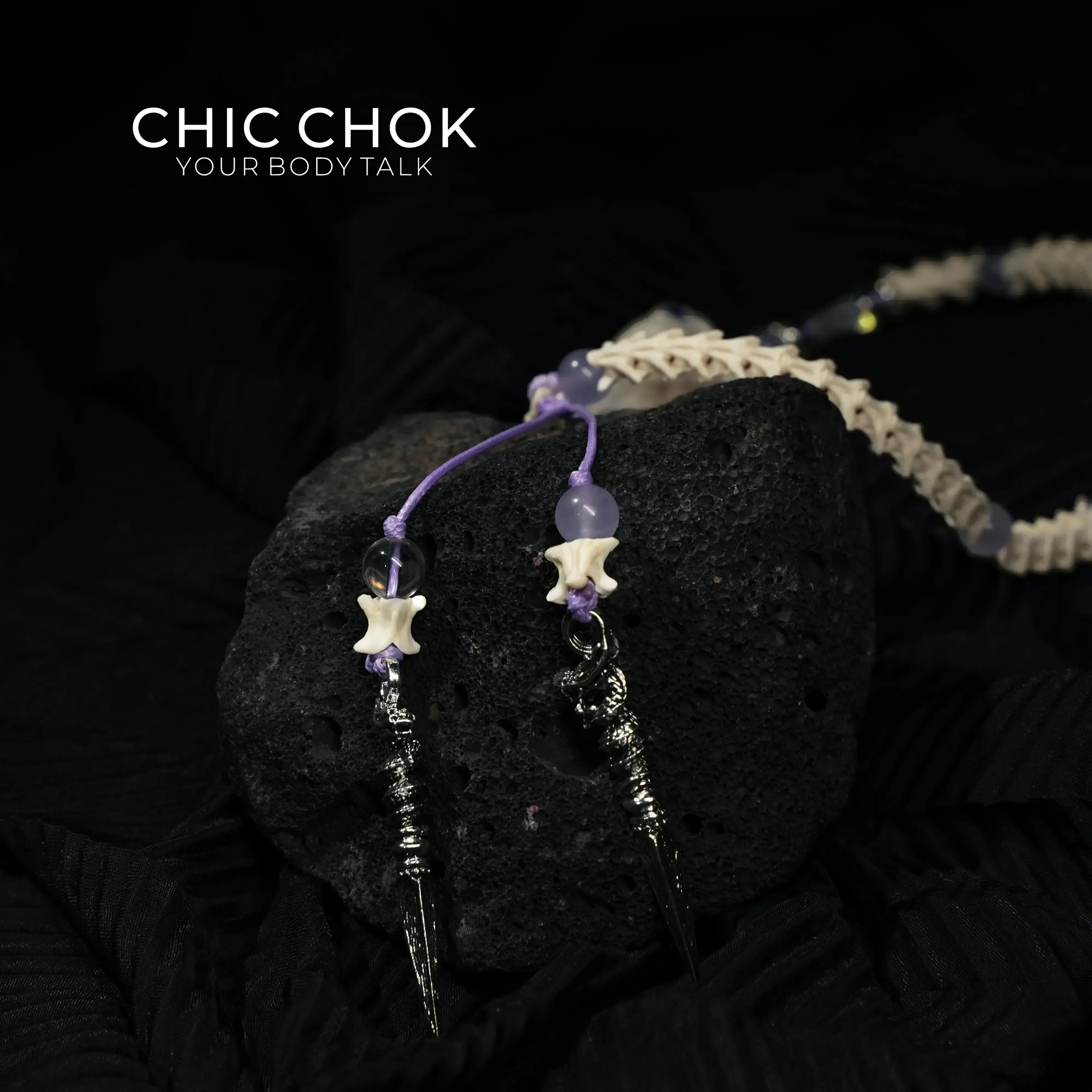 Violet Crown Serpent Bracelet - CHICCHOK - 