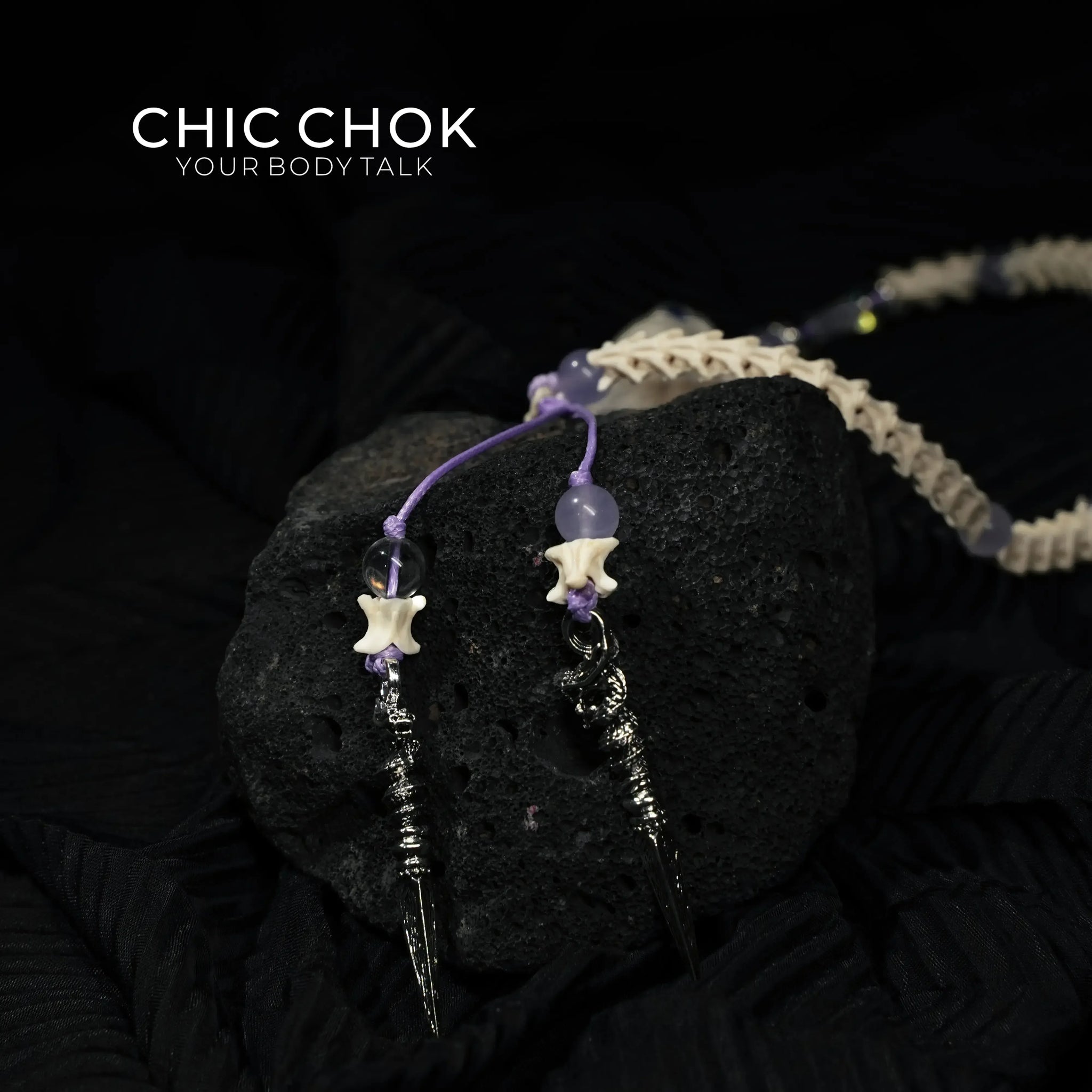 Violet Crown Serpent Bracelet - CHICCHOK - 