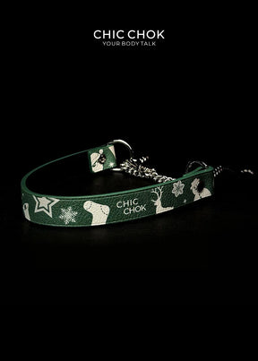 CHICCHOK [Breathless] Pulling Fashion and Fun Choker Christmas Limited Edition - CHICCHOK - Choker, collar - Choker