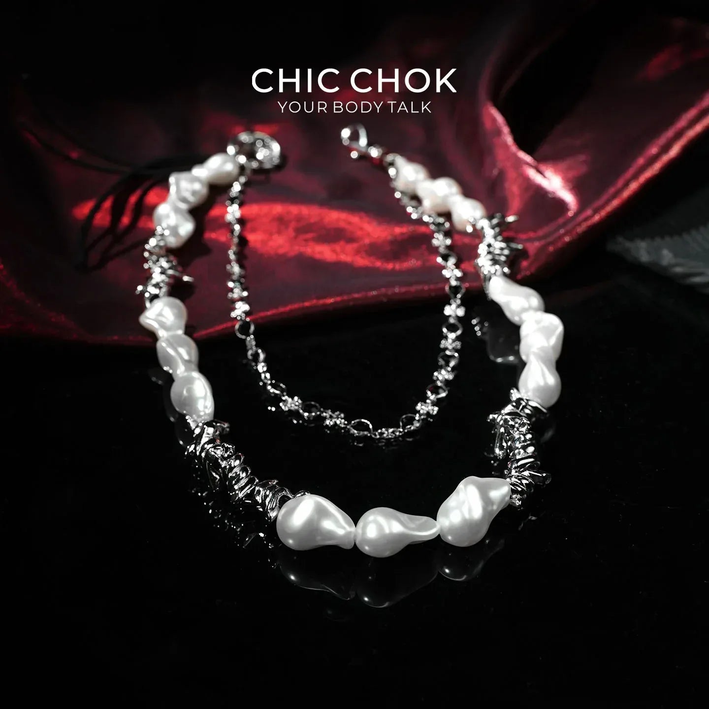 Edge Link Double-Layer Pants Chain - CHICCHOK - pants chain - Pants Chain