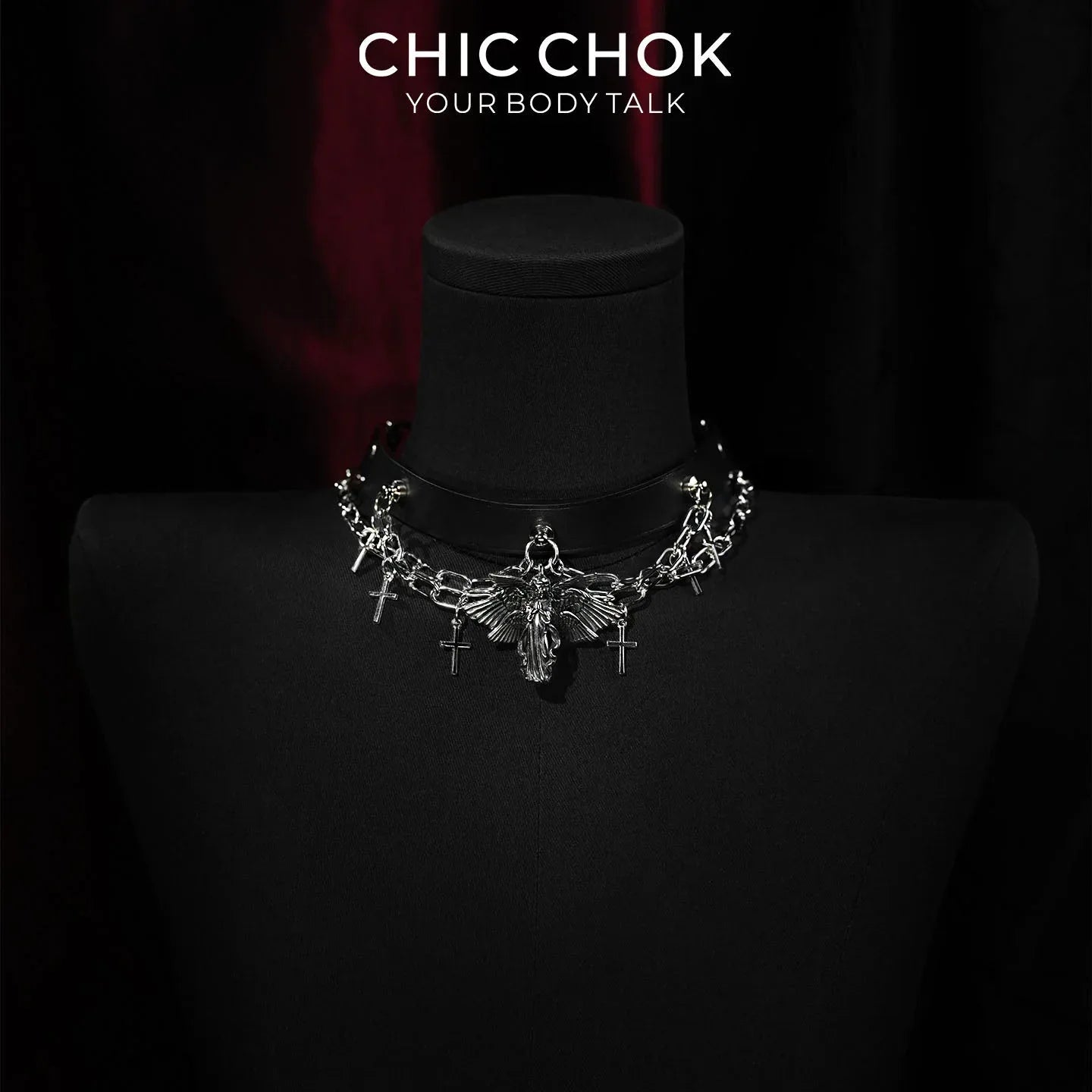 Seraphic Blaze Choker Necklace - CHICCHOK - Choker