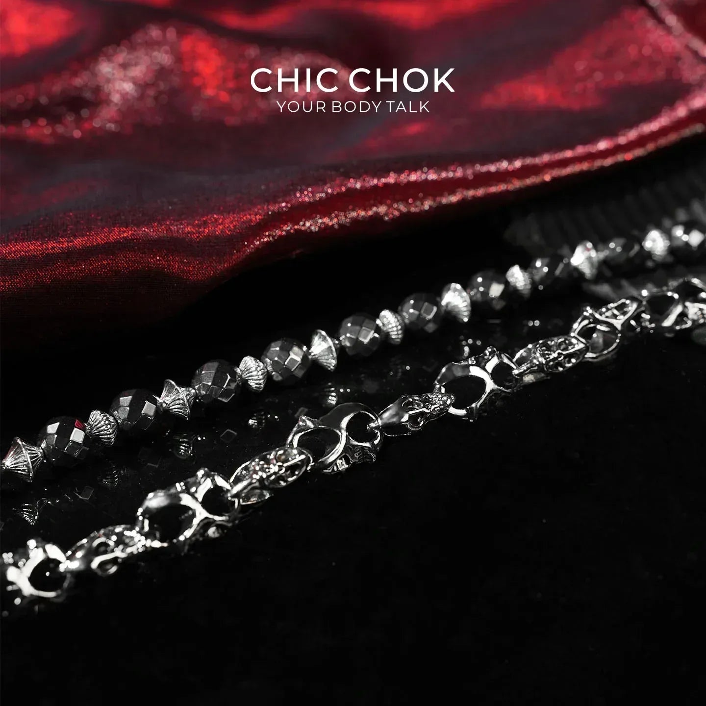 Edge Link Double-Layer Pants Chain - CHICCHOK - pants chain