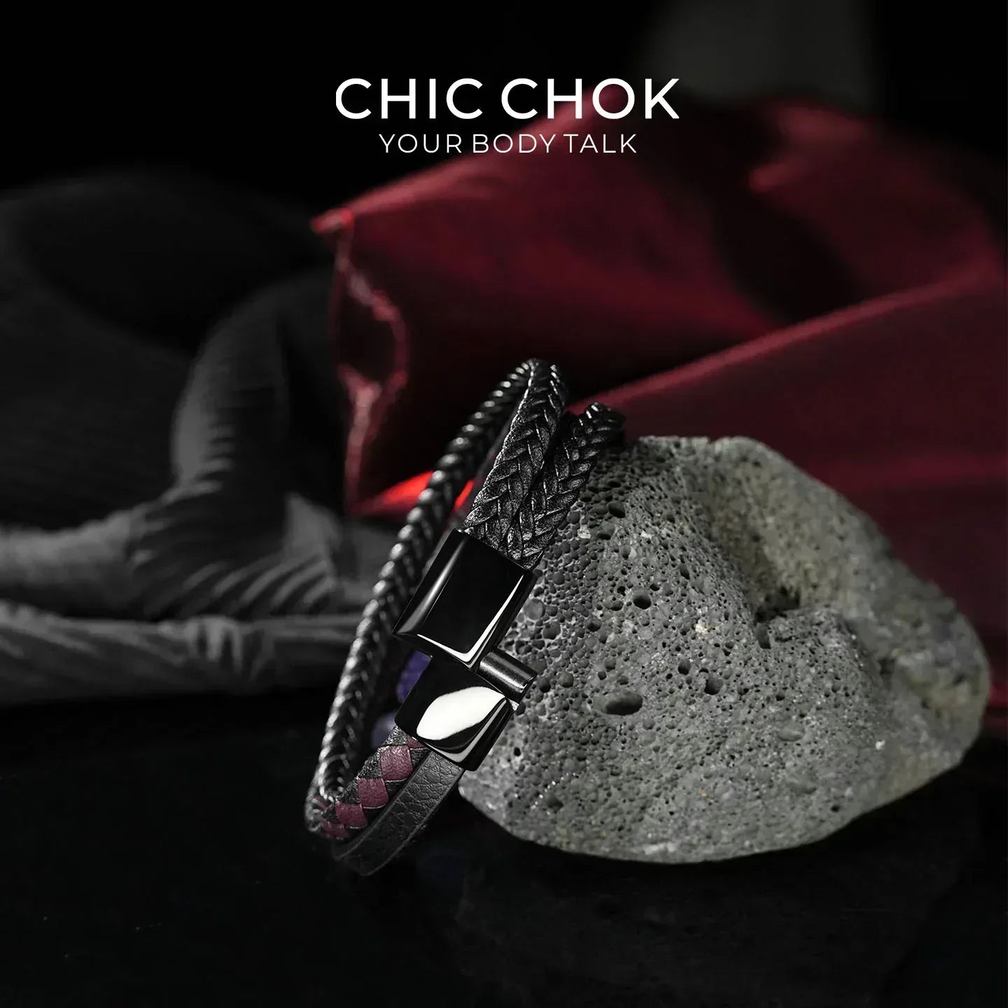 Violet in Flame - CHICCHOK - Bracelet, Crystal Bracelet