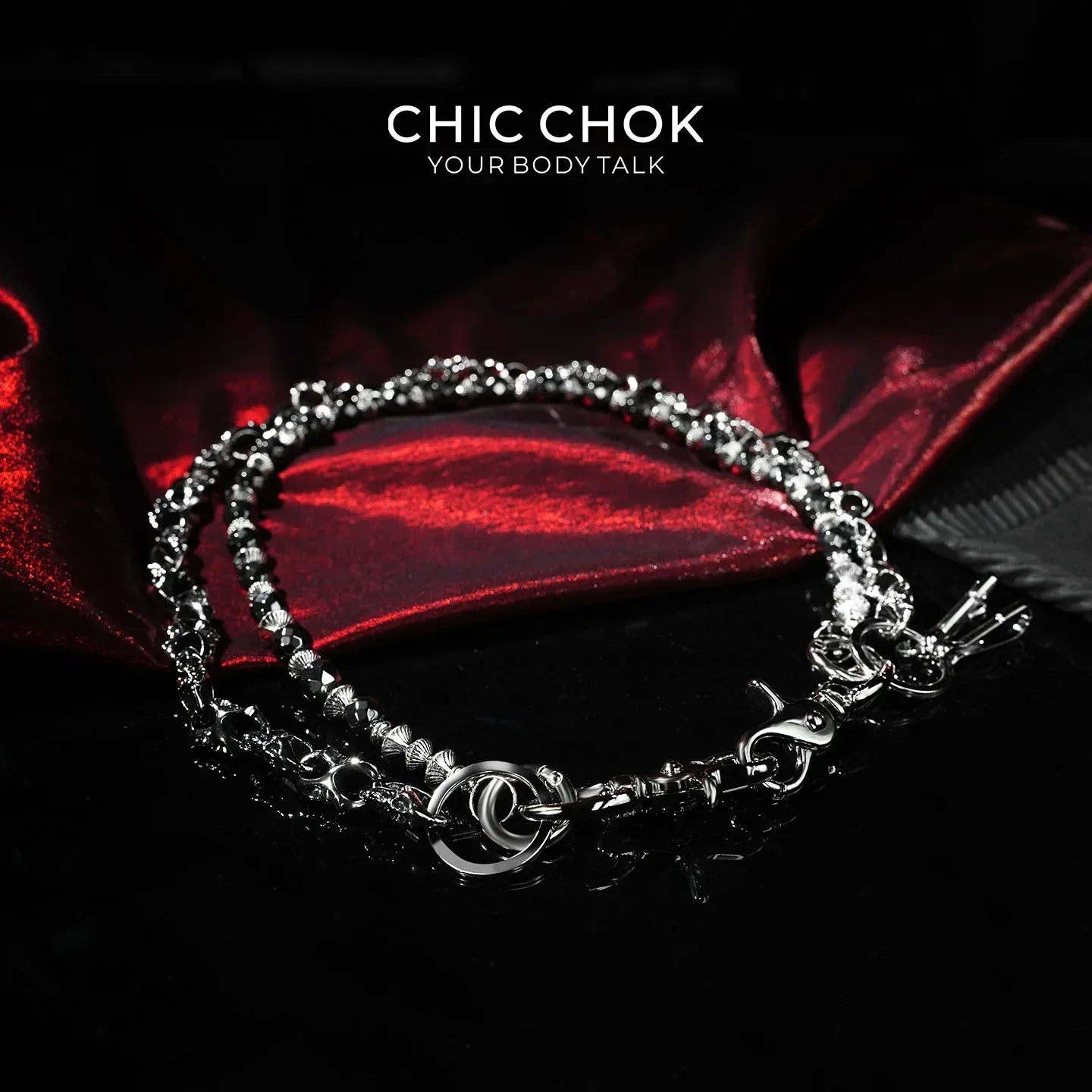 Edge Link Double-Layer Pants Chain - CHICCHOK - pants chain