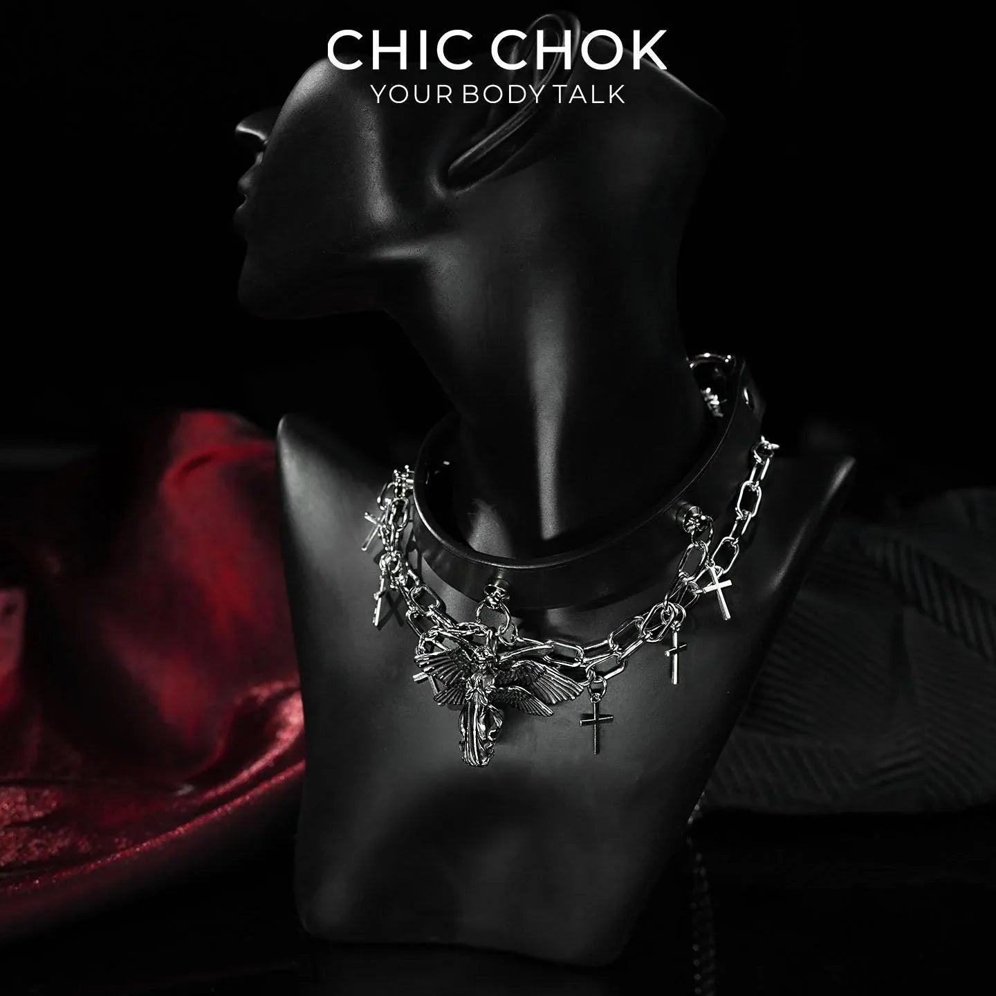 Seraphic Blaze Choker Necklace - CHICCHOK - Choker