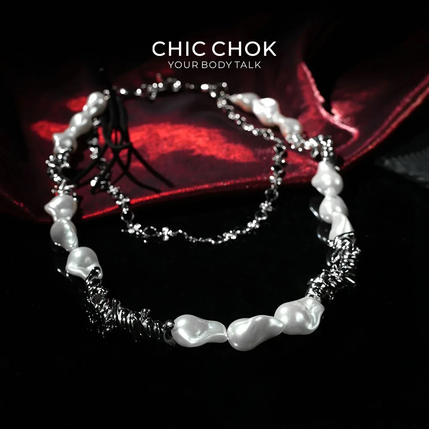 Edge Link Double-Layer Pants Chain - CHICCHOK - pants chain