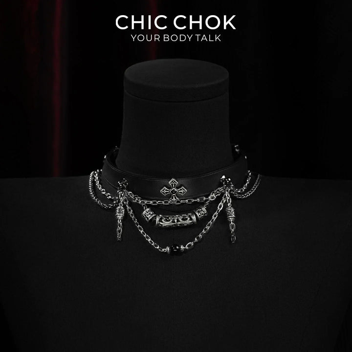 Fogbound Castle - CHICCHOK - Breathless, Choker, collar, Necklace - Choker