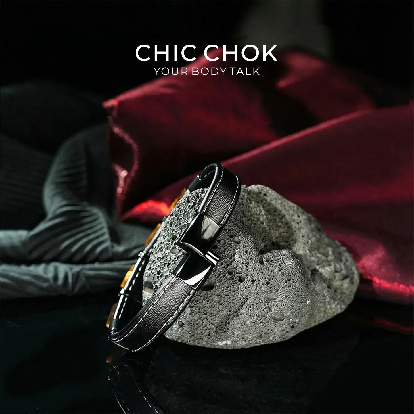 Golden Focus - CHICCHOK - Bracelet, Crystal Bracelet - Bracelet