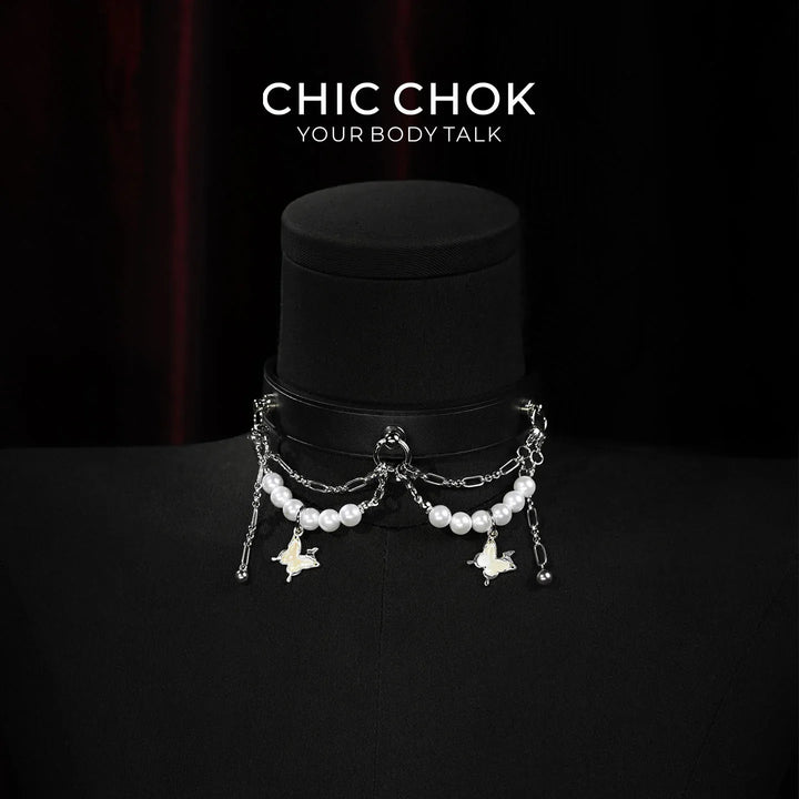 Midnight Butterfly - CHICCHOK - Breathless, Choker, collar, Necklace - Choker
