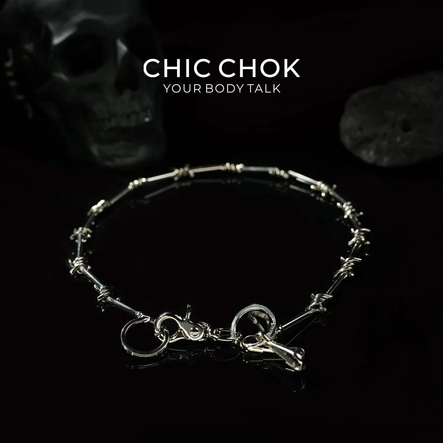 CHICCHOK [Steel Thorns] Heavy Metal Punk Pants Chain - CHICCHOK - Choker