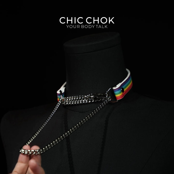 CHICCHOK [Breathless] Pulling Fashion and Fun Choker Rainbow - CHICCHOK - Choker, collar - Choker