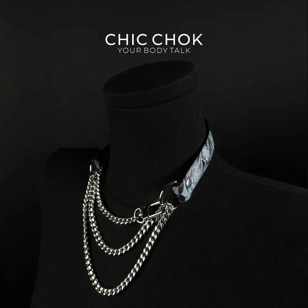 CHICCHOK [Breathless] Pulling Fashion and Fun Choker(Gasping Bloom) - CHICCHOK - Choker
