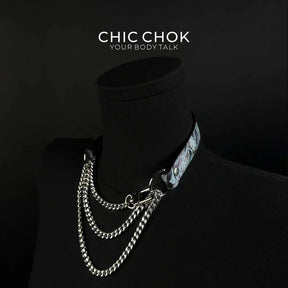 CHICCHOK [Breathless] Pulling Fashion and Fun Choker(Gasping Bloom) - CHICCHOK - Choker, collar - Choker