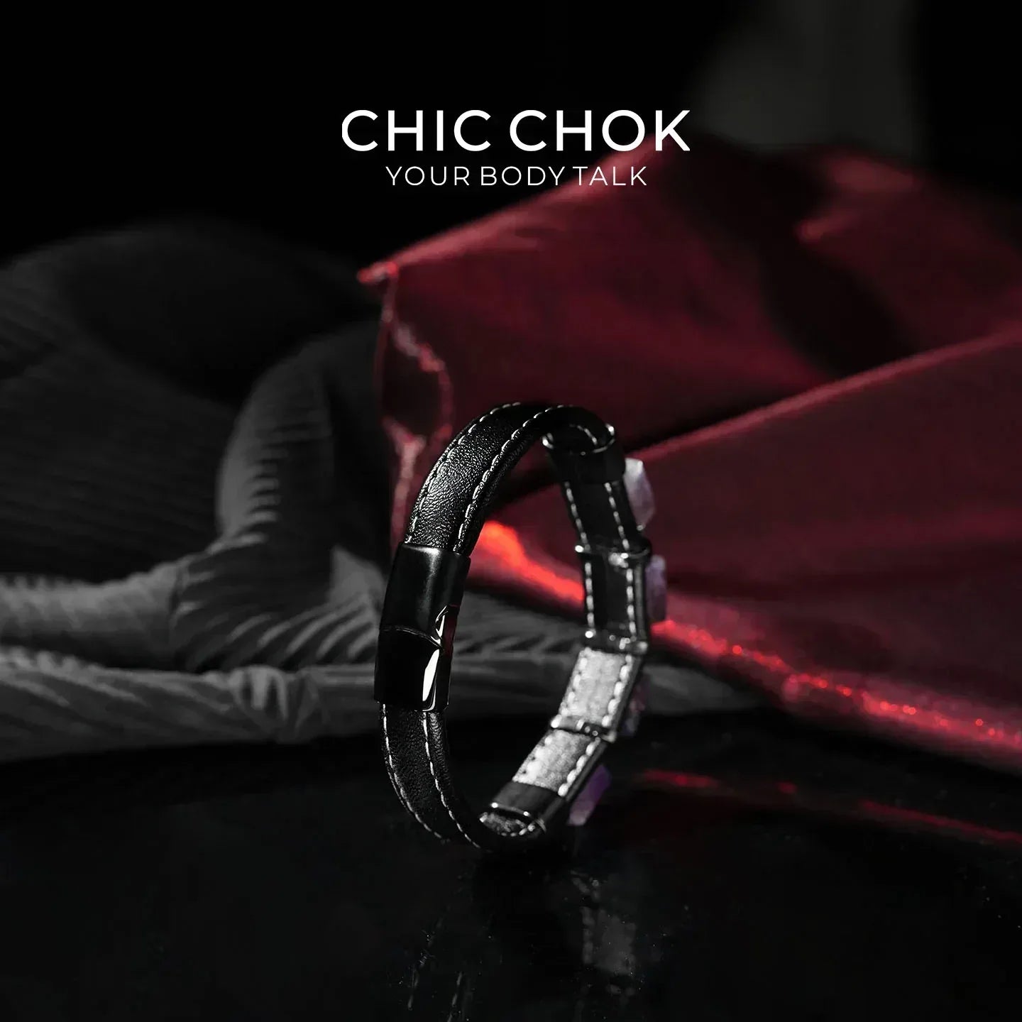 Midnight Amethyst - CHICCHOK - Bracelet, Crystal Bracelet - Bracelet