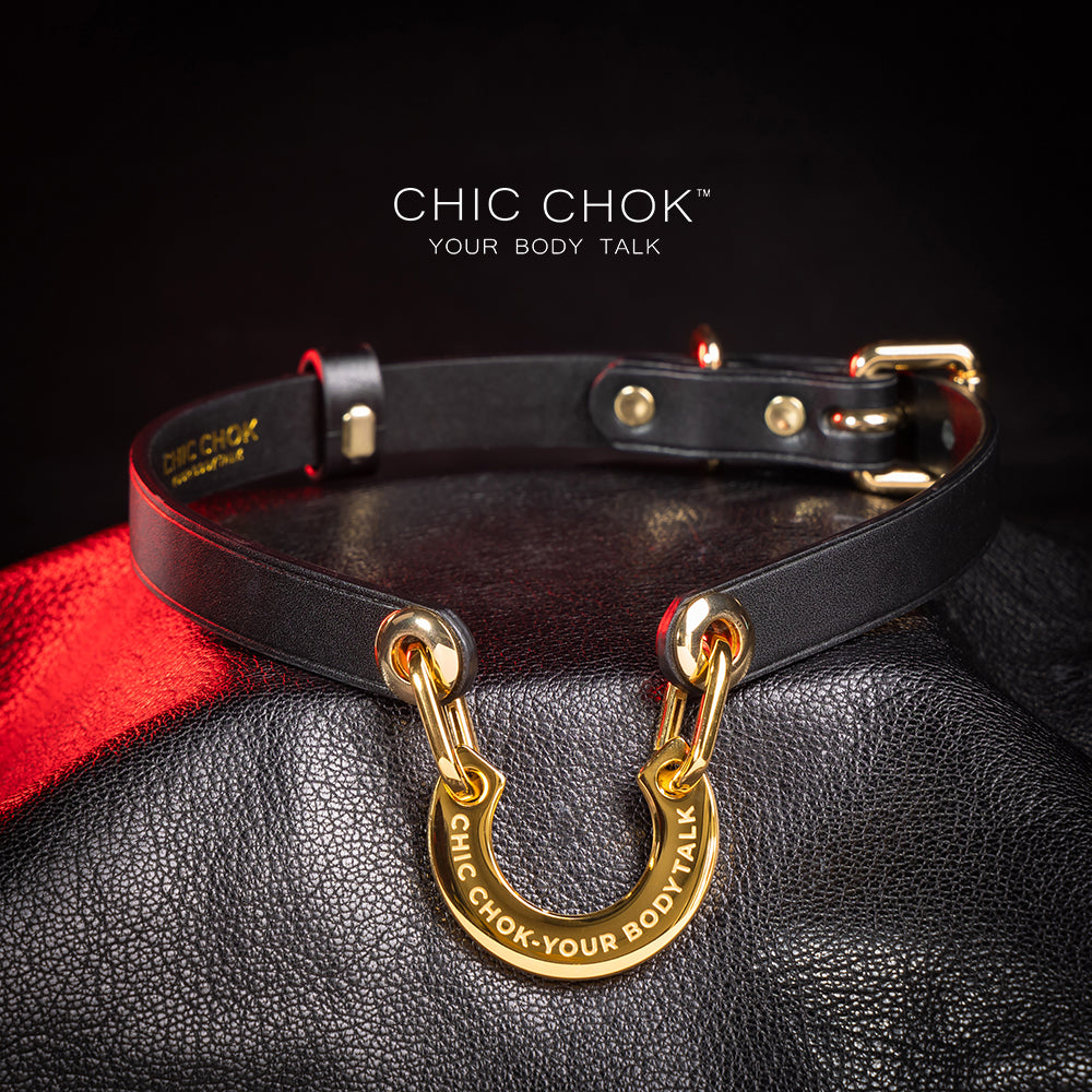C-shaped necklace, personality and luck, high-quality leather