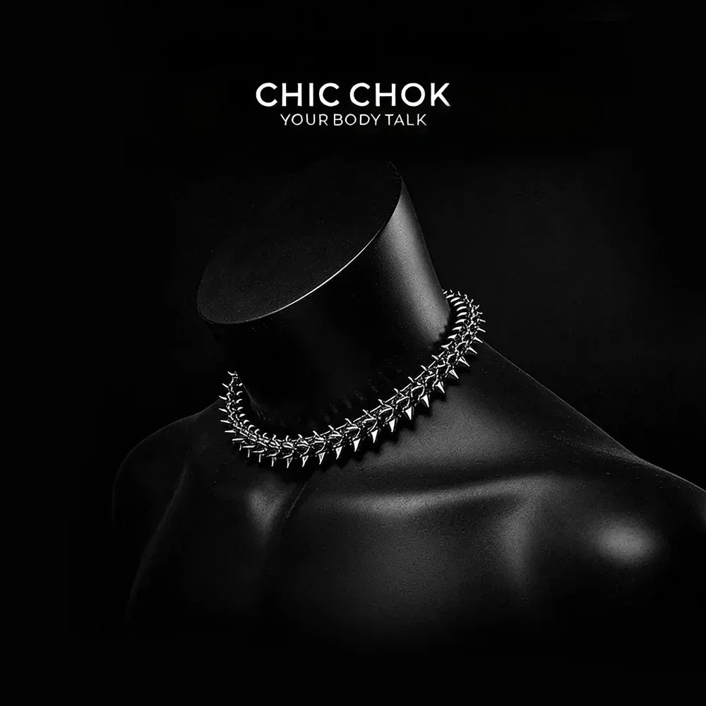 [CHICCHOK] Dragon Themed Choker - Bone Charm Elegance, A Fusion of Strength and Softness in a Choker Design Highlights - CHICCHOK - Choker