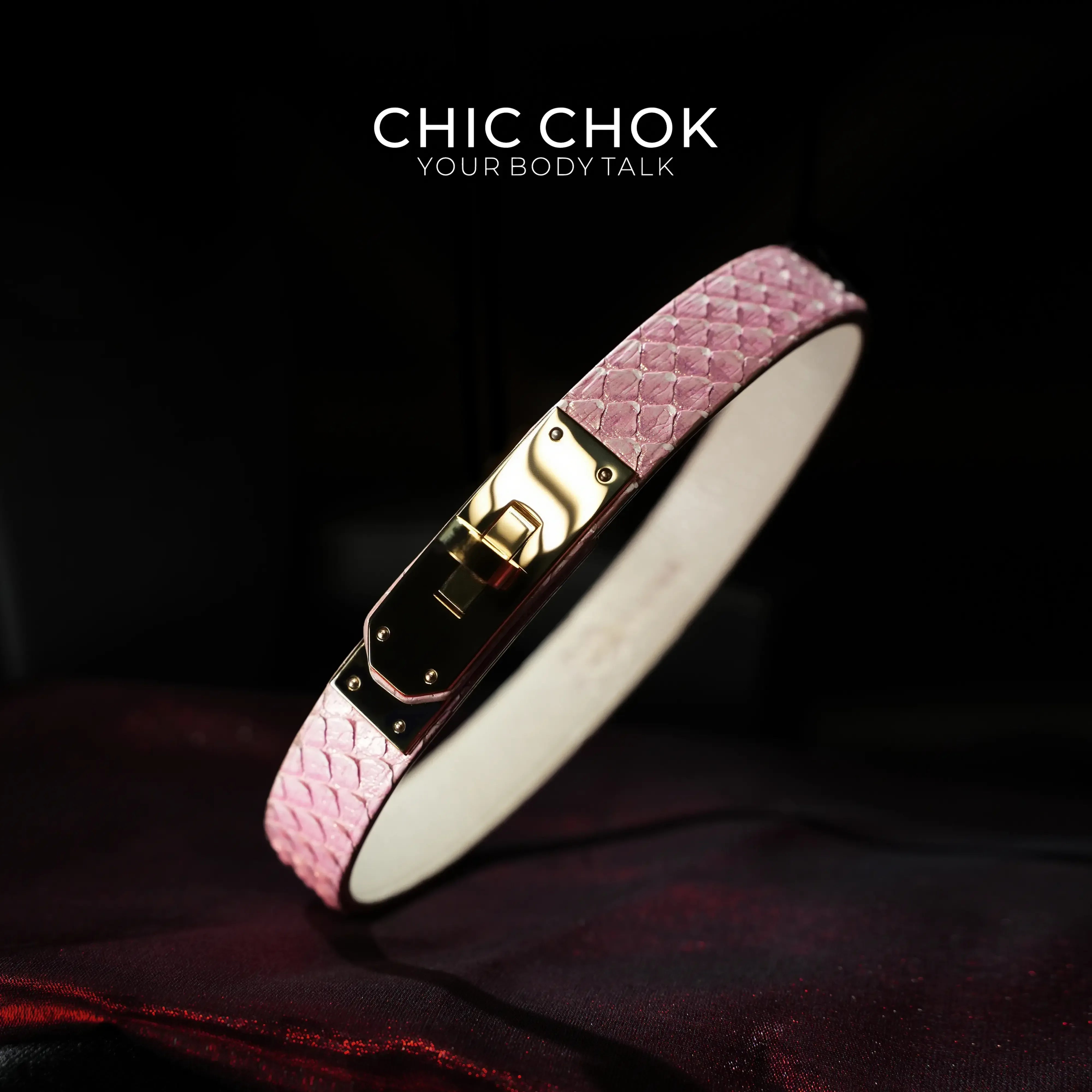 CHICCHOK - Kelly buckle Dimple Choker - CHICCHOK - Choker, collar - Choker